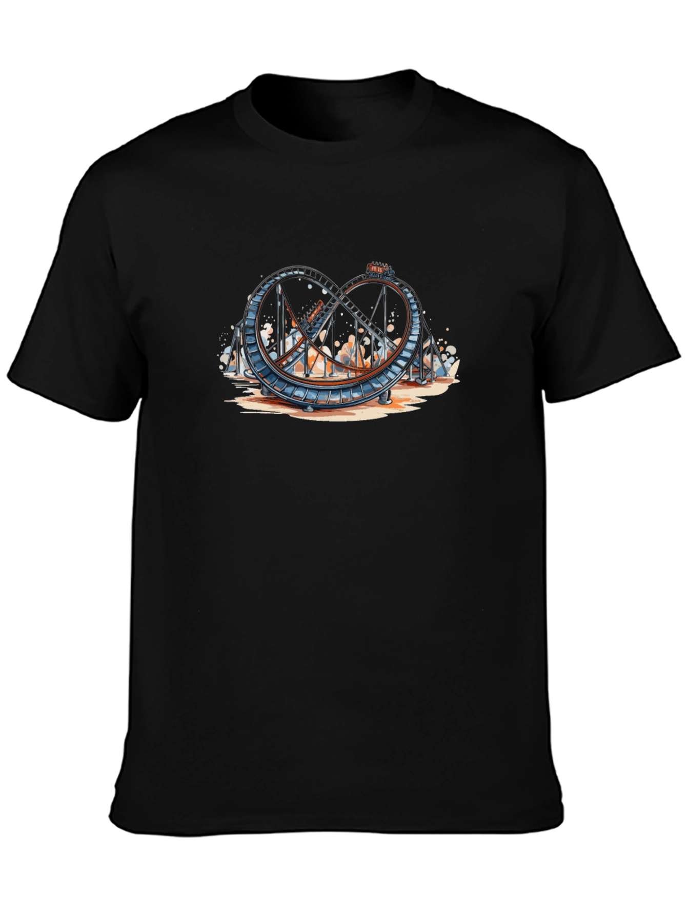 Roller Coaster Graphic Tee - Thrill Ride Apparel