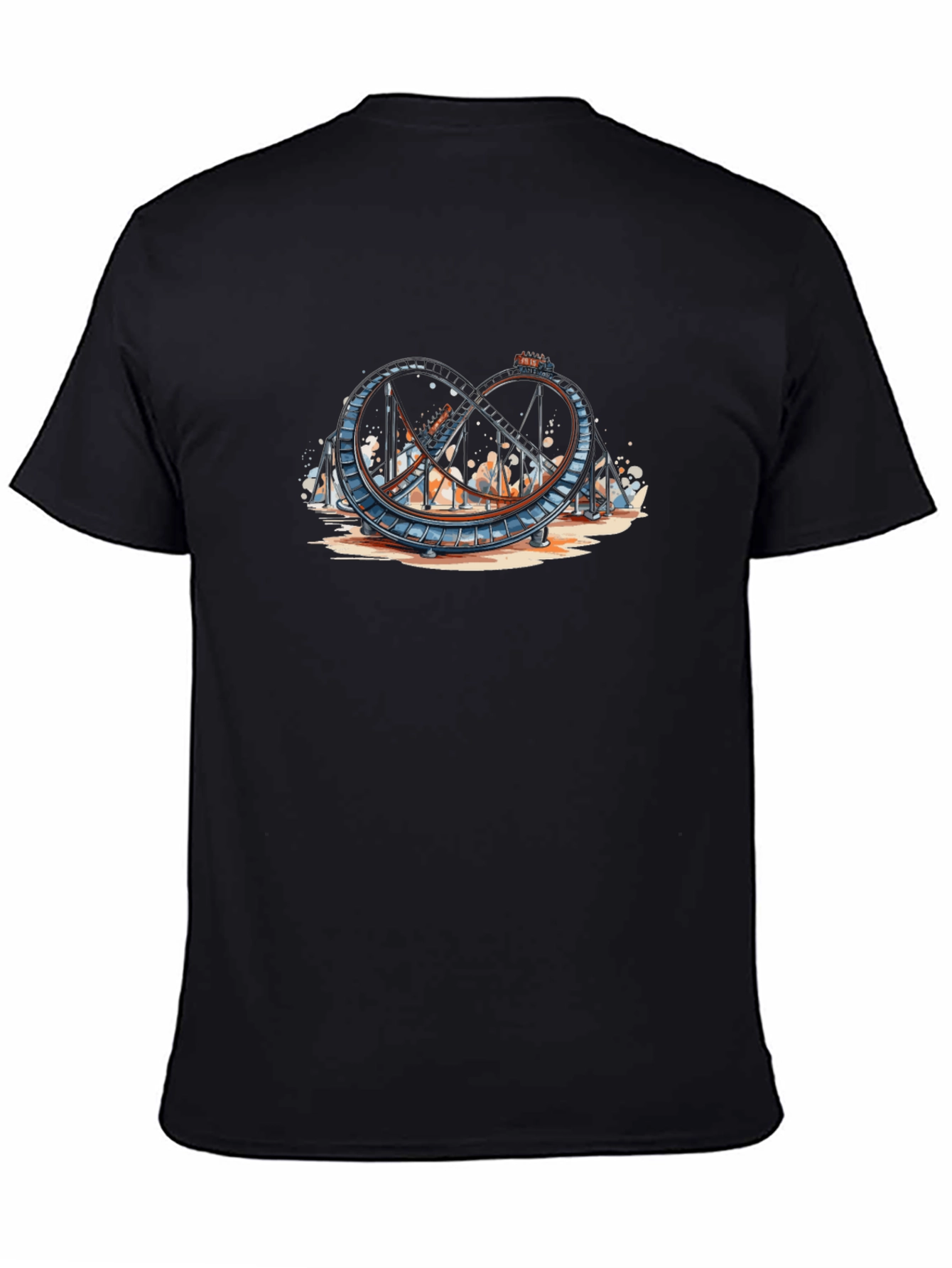 Roller Coaster Graphic Tee - Thrill Ride Apparel