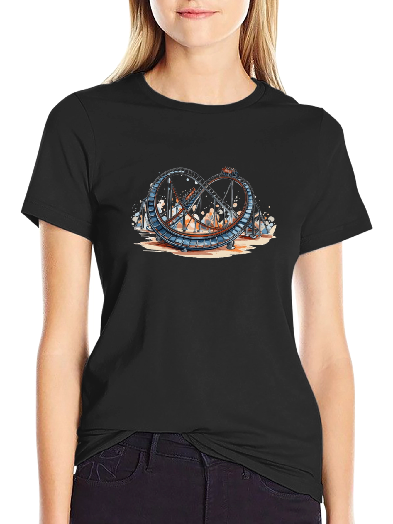 Roller Coaster Graphic Tee - Thrill Ride Apparel