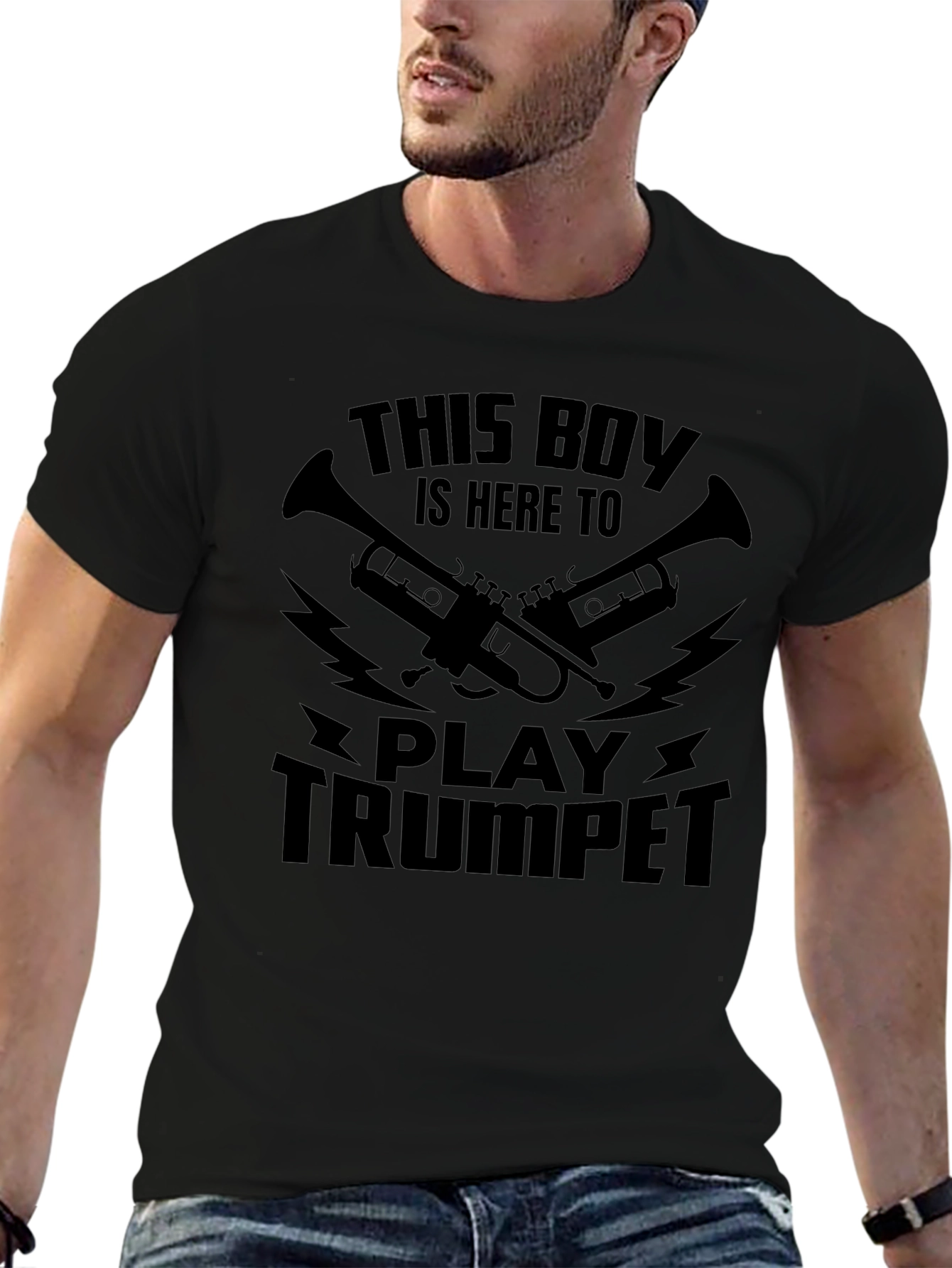 This Boy Plays Trumpet Graphic T-Shirt