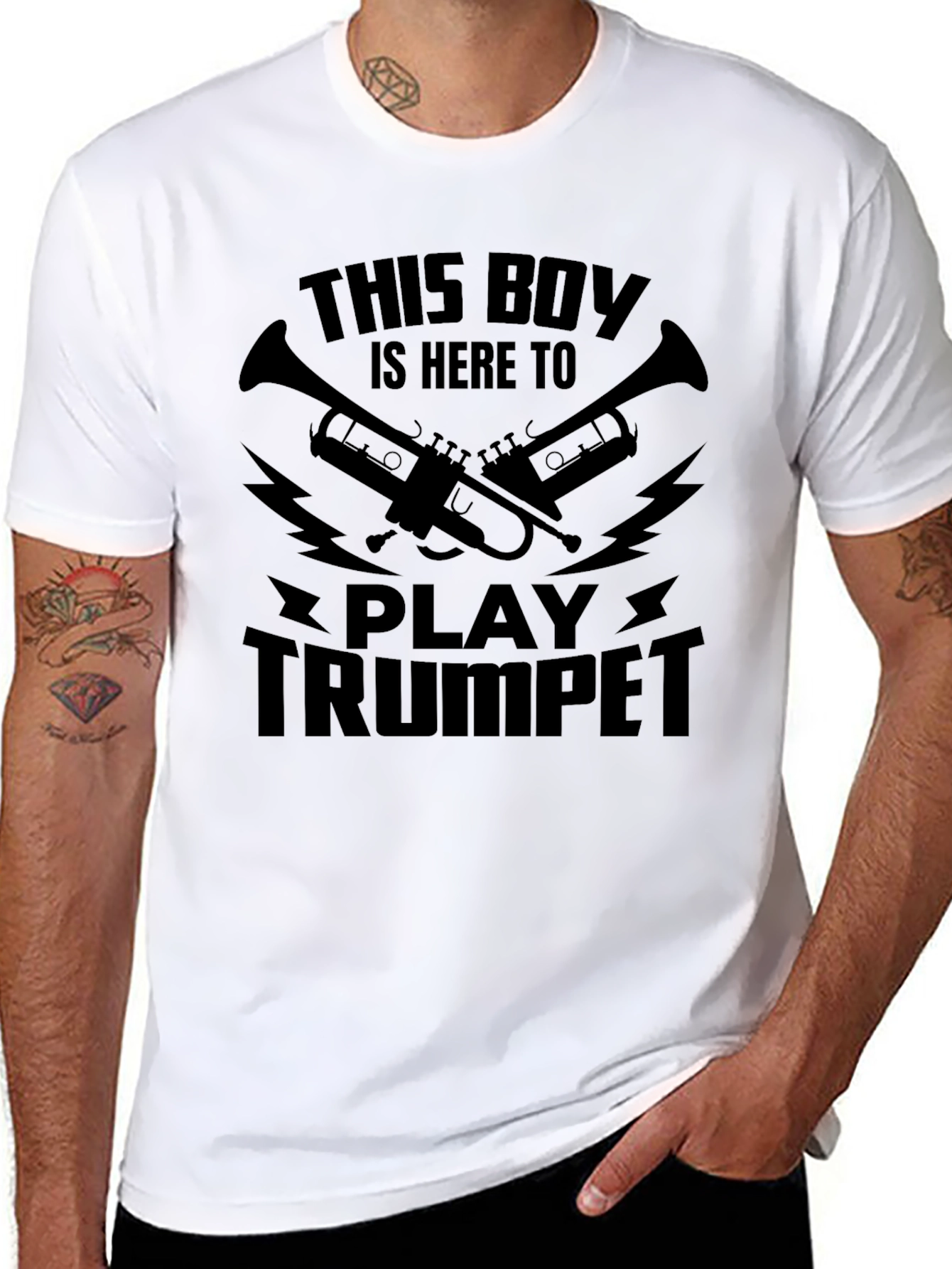This Boy Plays Trumpet Graphic T-Shirt