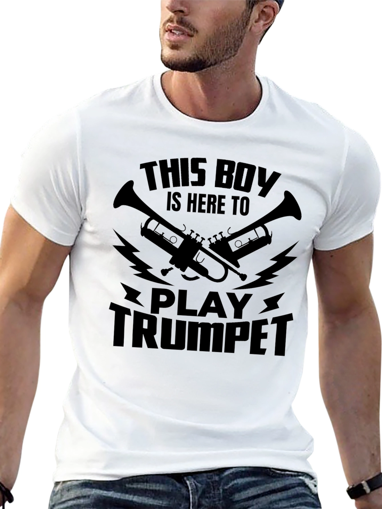 This Boy Plays Trumpet Graphic T-Shirt