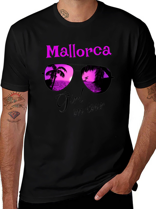 Mallorca Girl on Tour Black T-Shirt