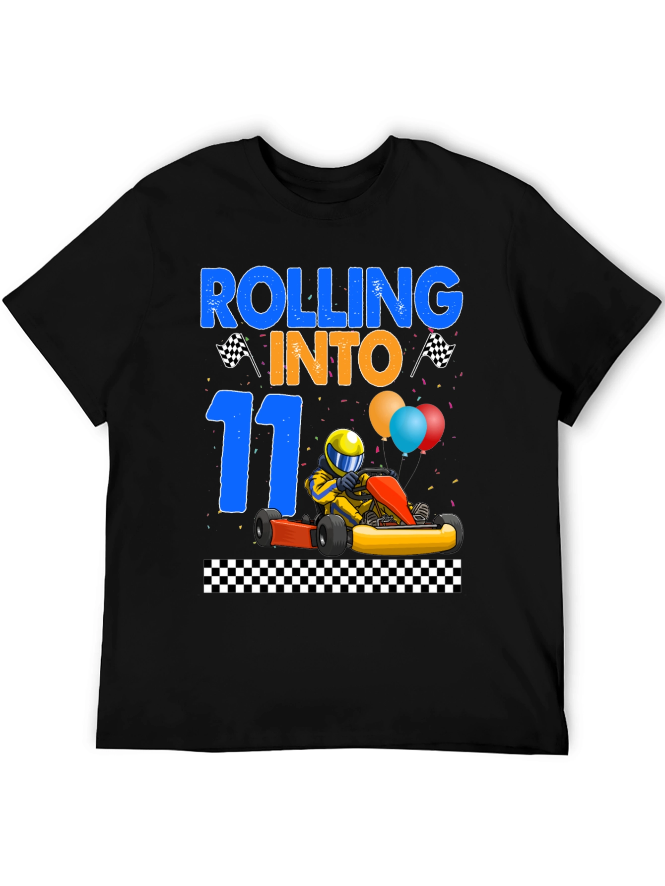Rolling Into 11 Birthday Kart Racing T-Shirt