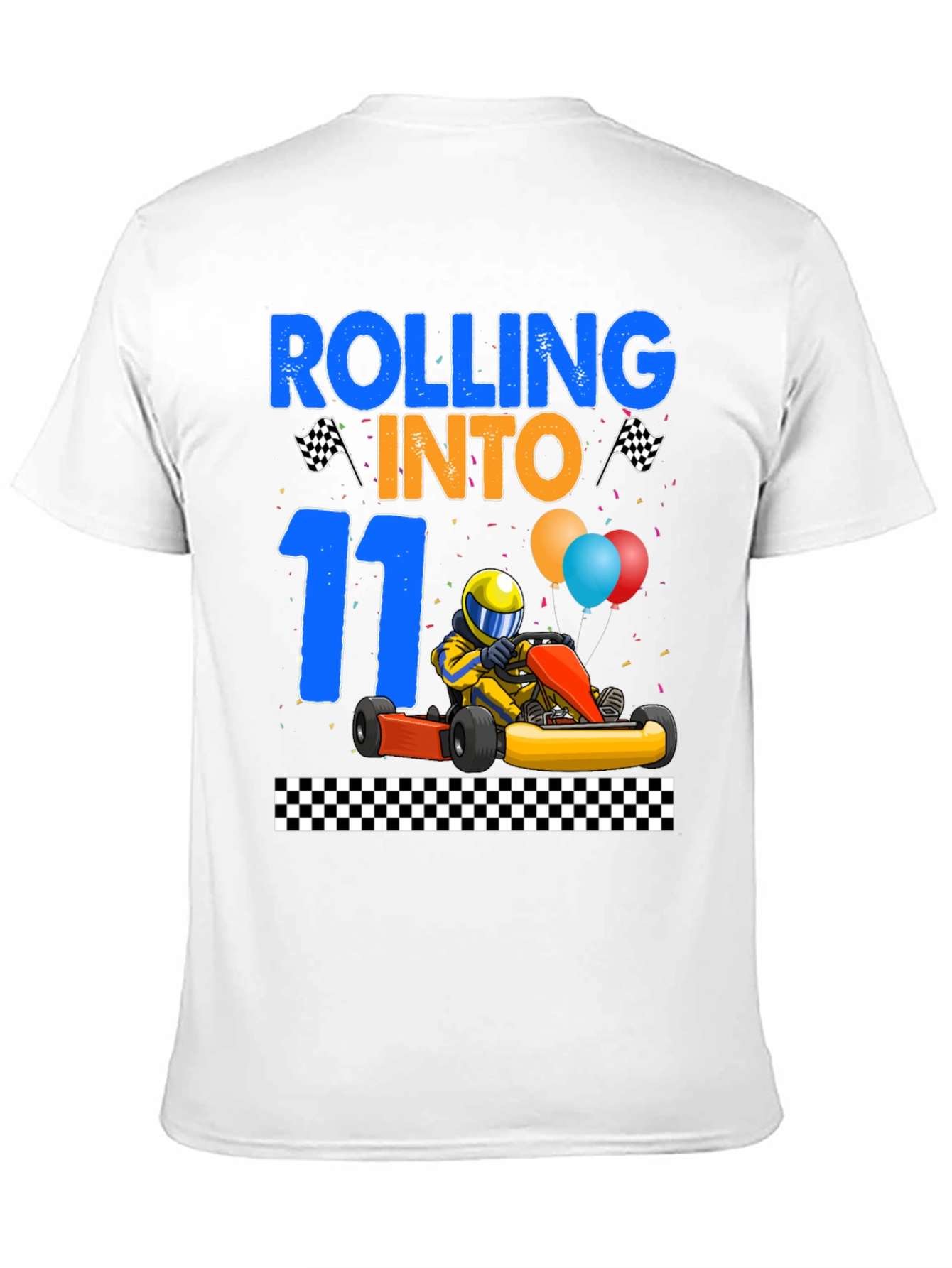 Rolling Into 11 Birthday Kart Racing T-Shirt