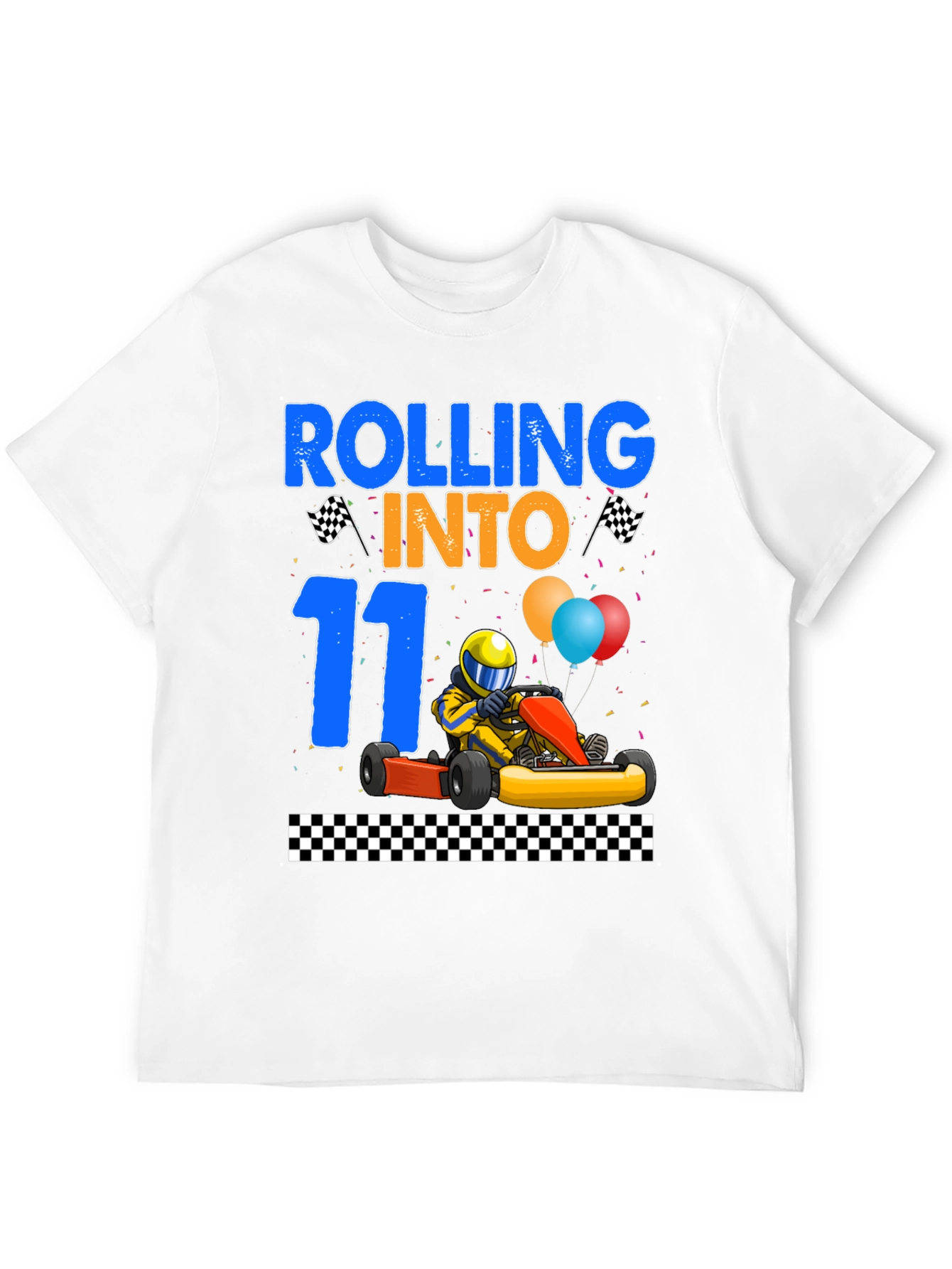 Rolling Into 11 Birthday Kart Racing T-Shirt