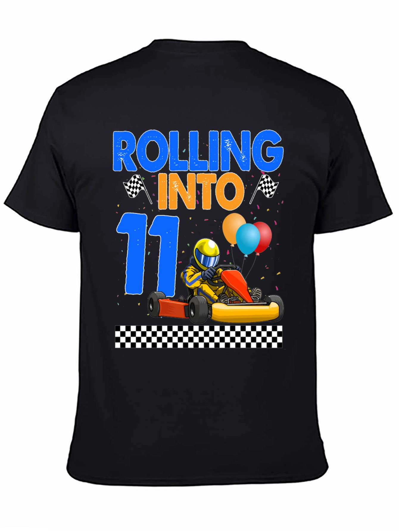 Rolling Into 11 Birthday Kart Racing T-Shirt