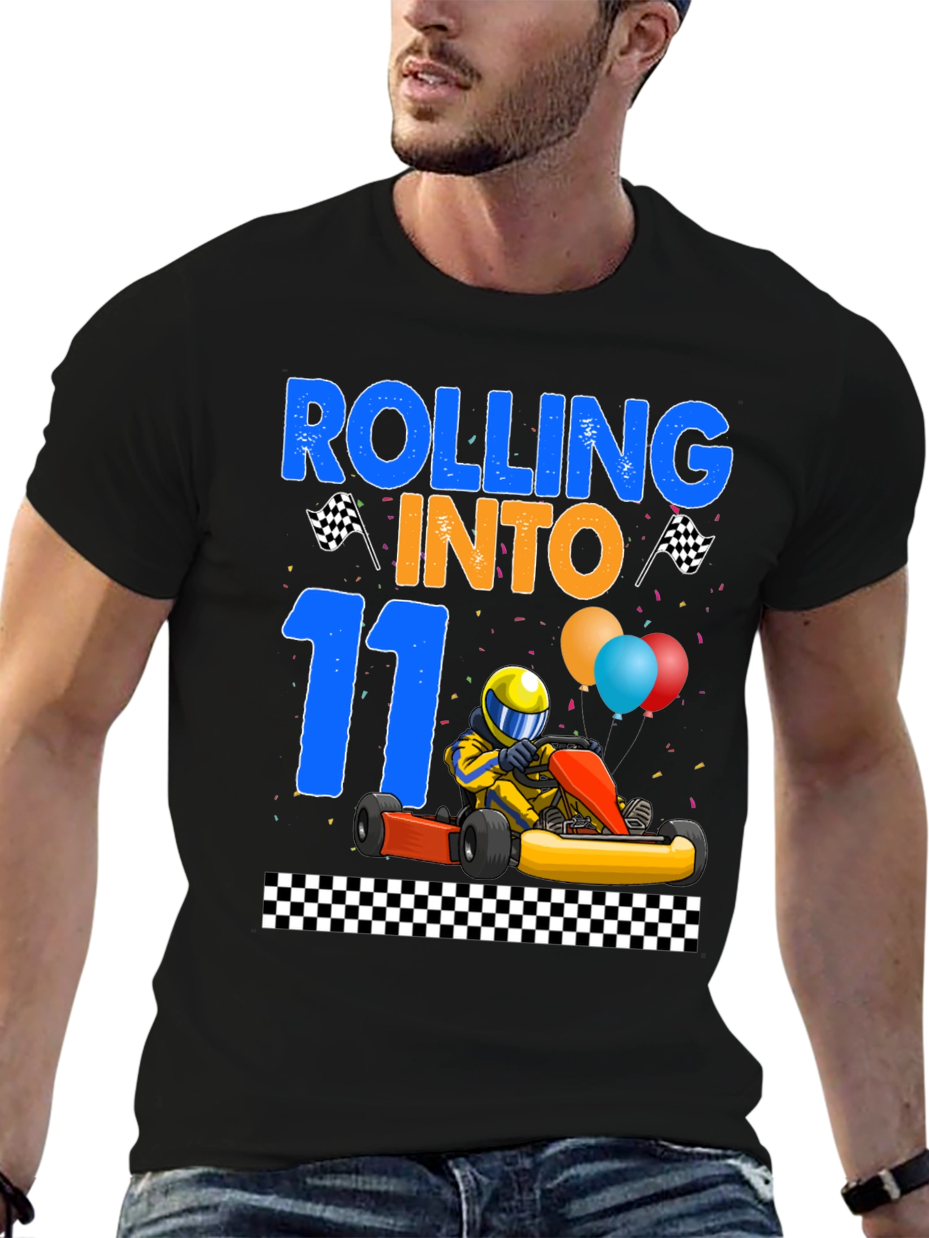 Rolling Into 11 Birthday Kart Racing T-Shirt
