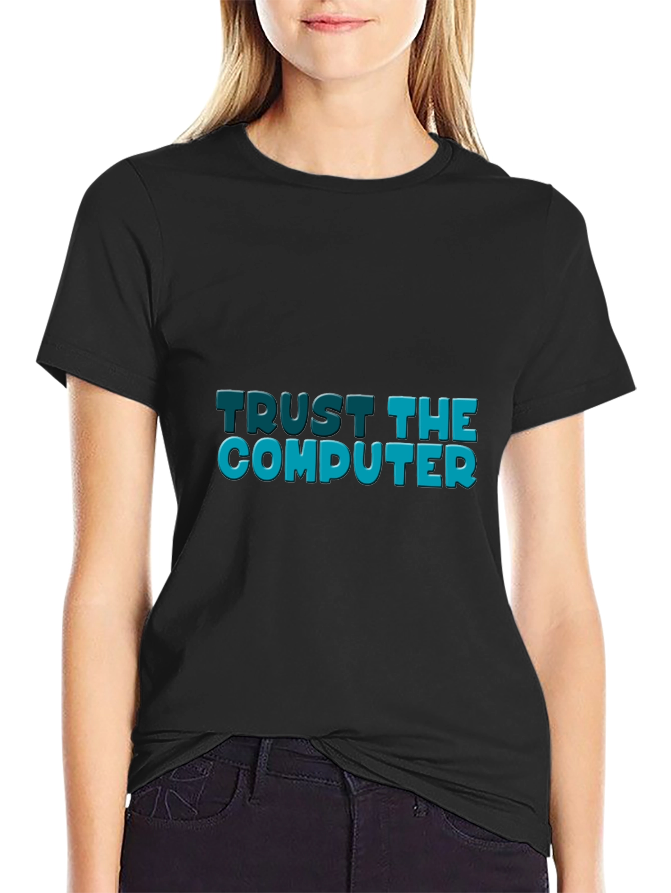 Trust the Computer Black Tee