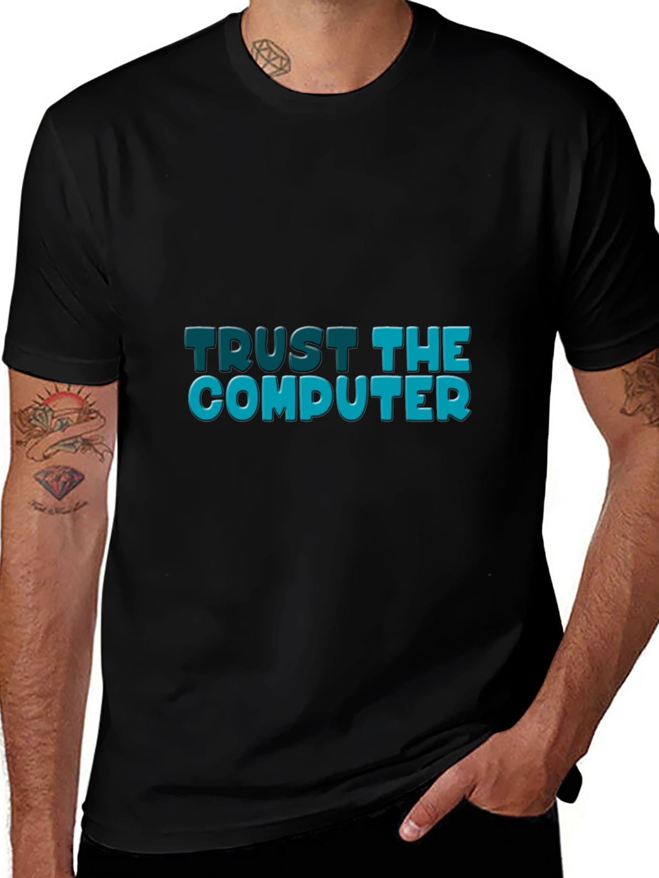 Trust the Computer Black Tee