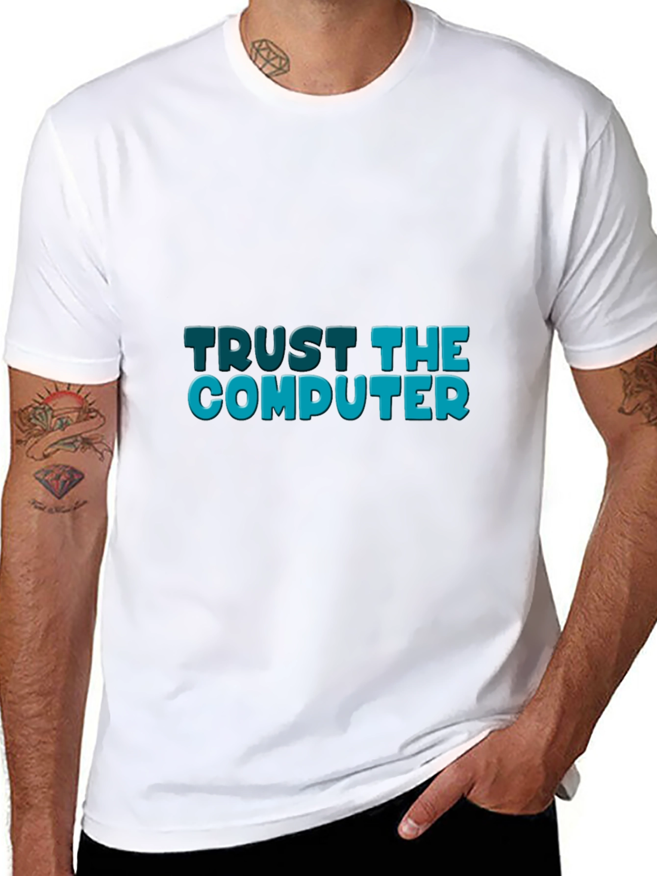 Trust the Computer Black Tee