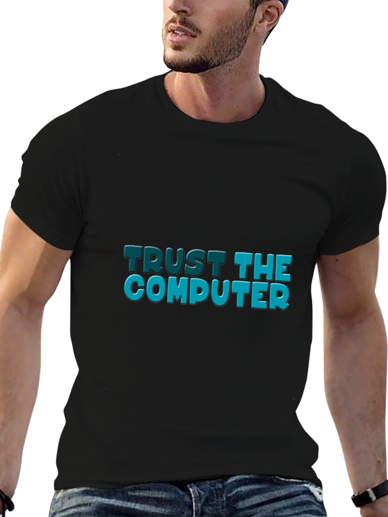 Trust the Computer Black Tee