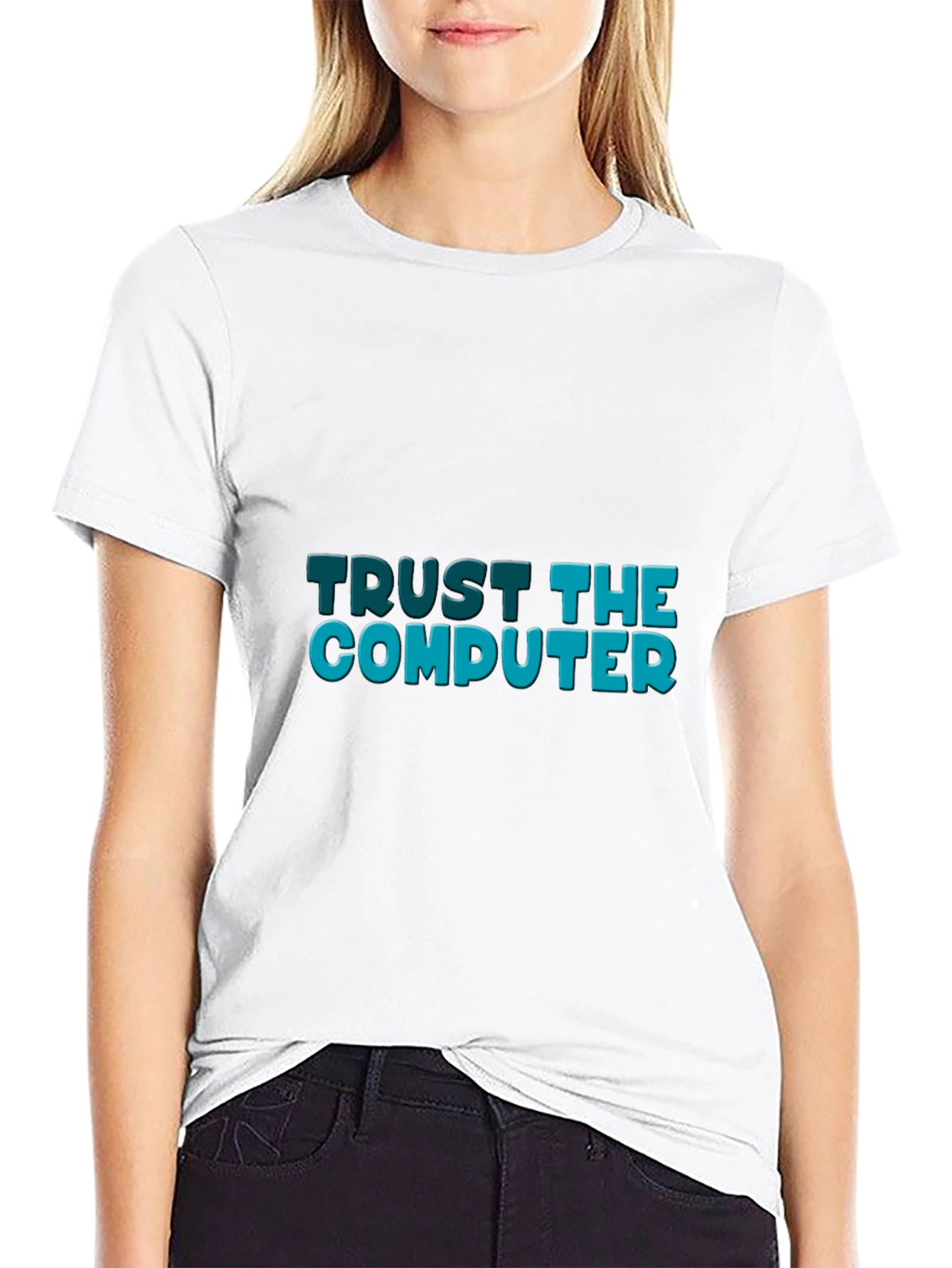 Trust the Computer Black Tee