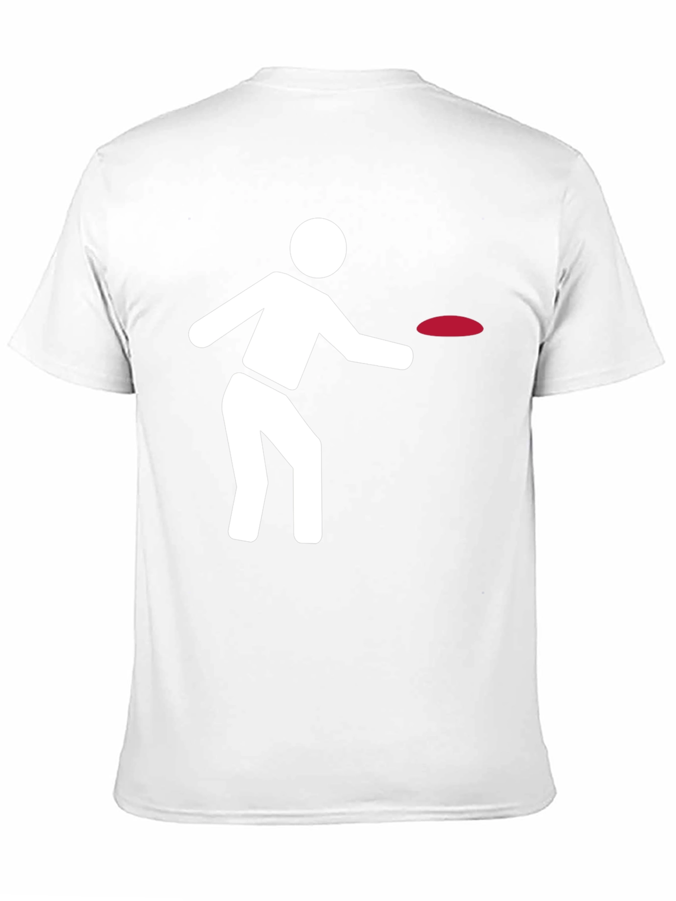 Frisbee Player Graphic Tee - Black Cotton Comfort