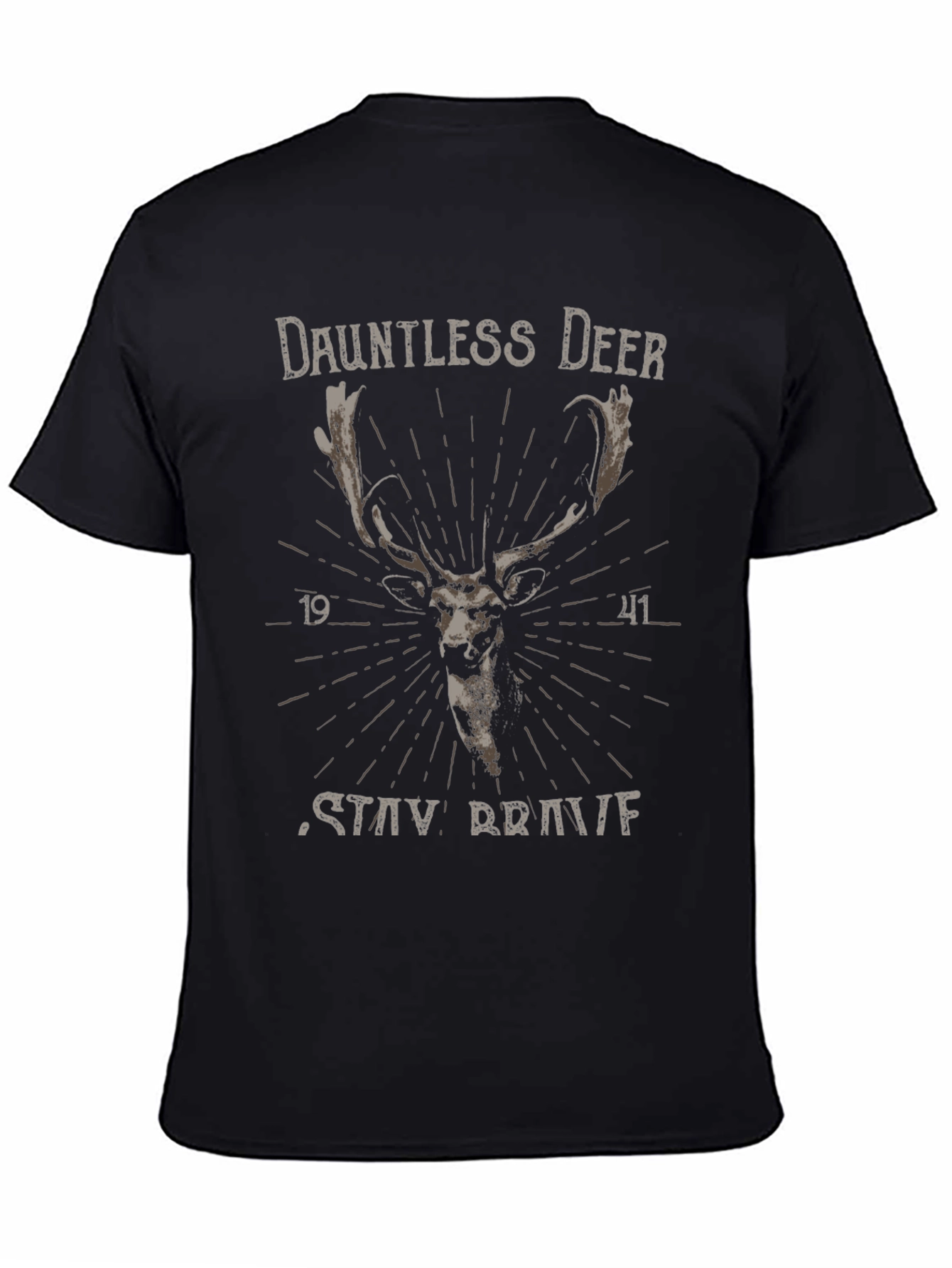 Dauntless Deer Graphic T-Shirt - Stay Brave