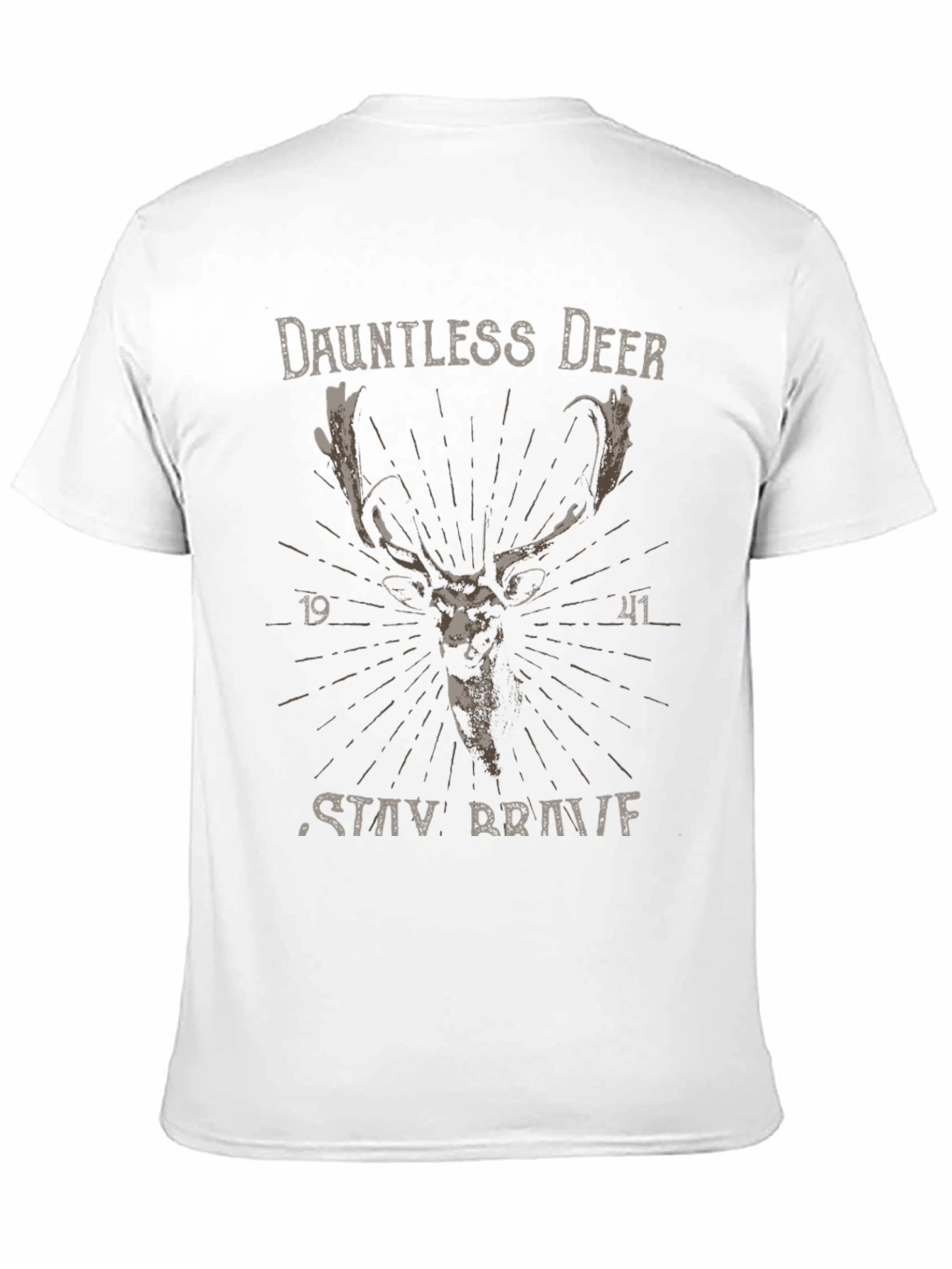 Dauntless Deer Graphic T-Shirt - Stay Brave