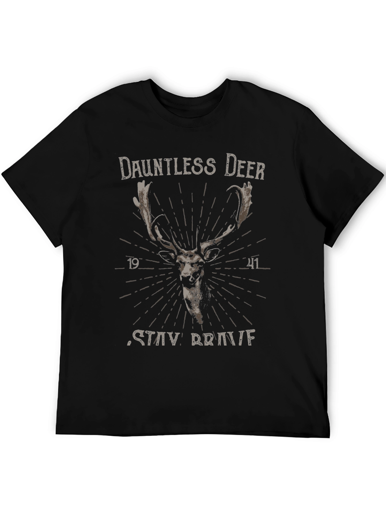 Dauntless Deer Graphic T-Shirt - Stay Brave