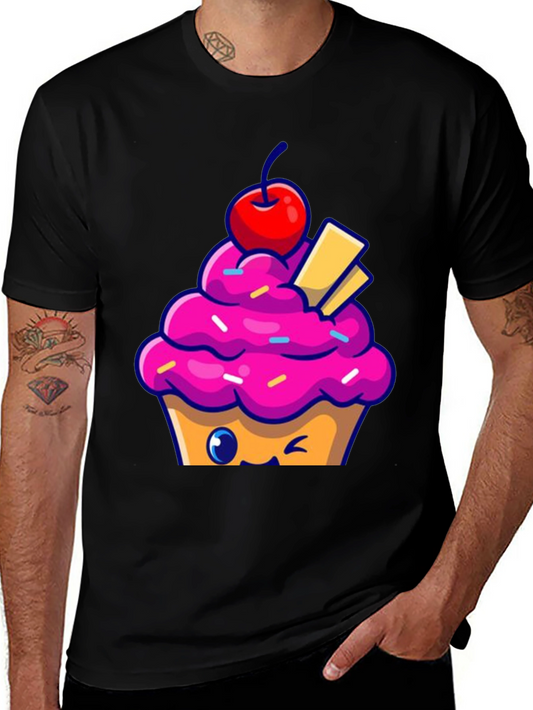 Cute Cupcake Graphic Tee - Sweet Style!