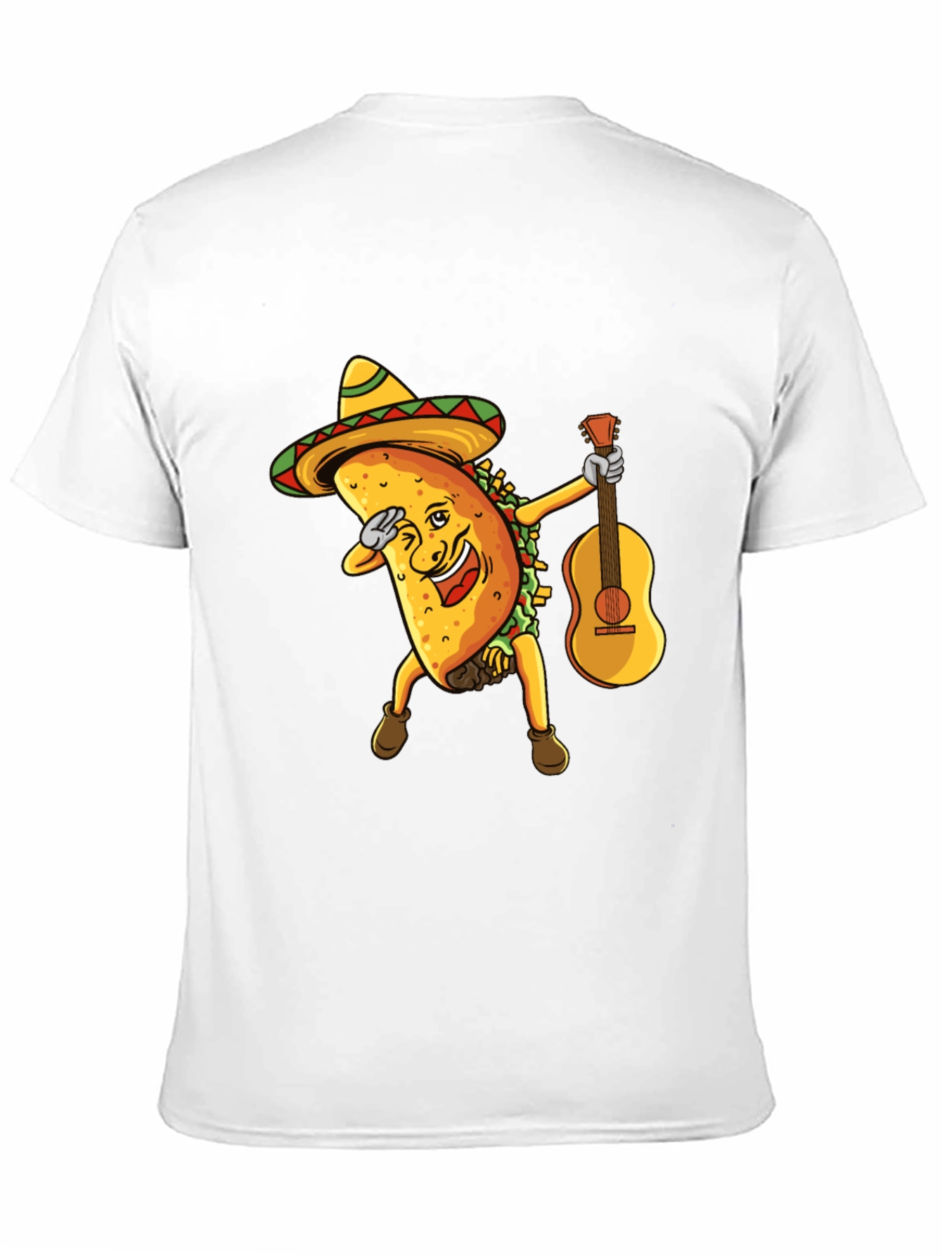 Funny Taco Dabbing with Guitar Graphic Tee