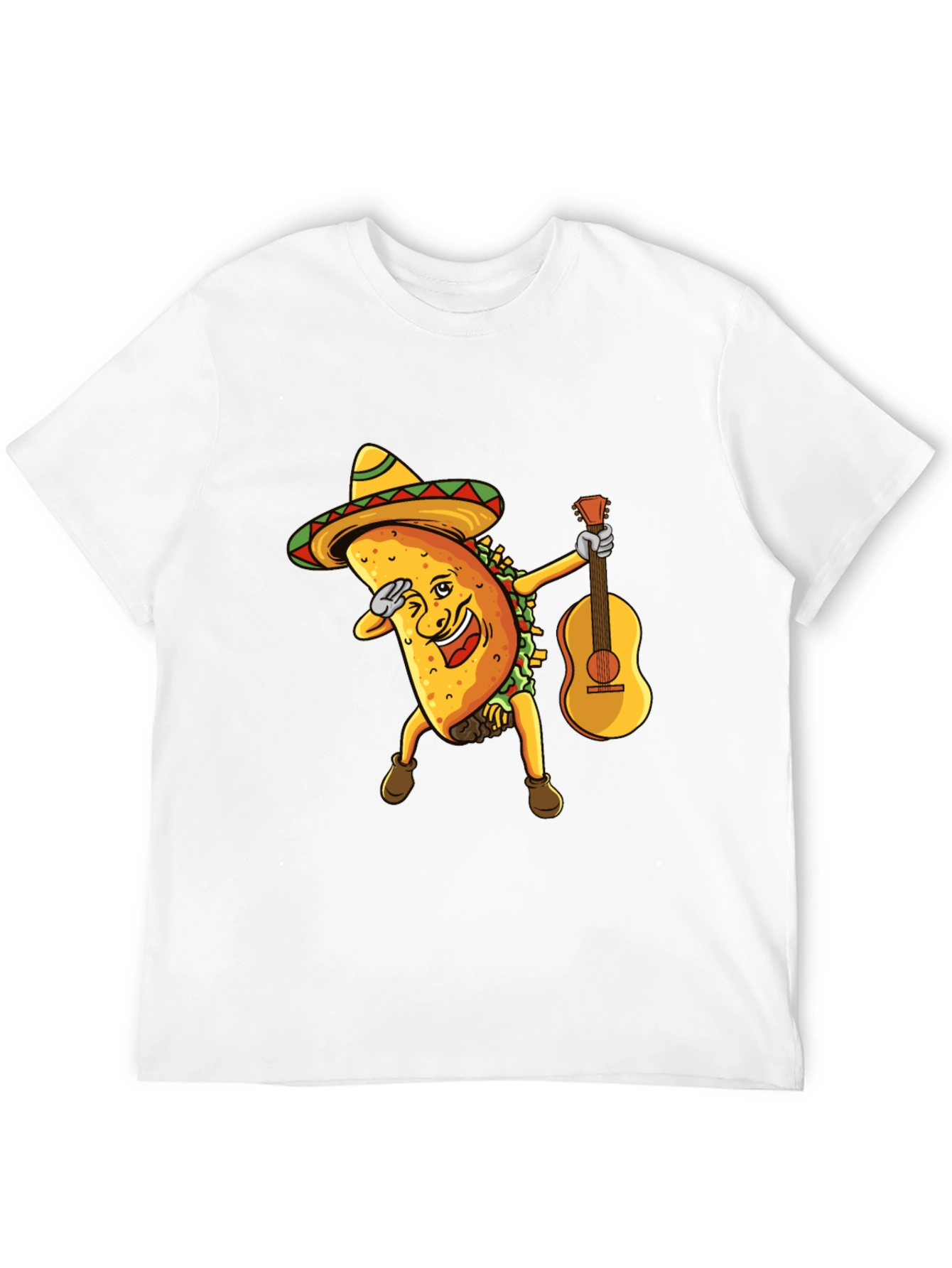 Funny Taco Dabbing with Guitar Graphic Tee