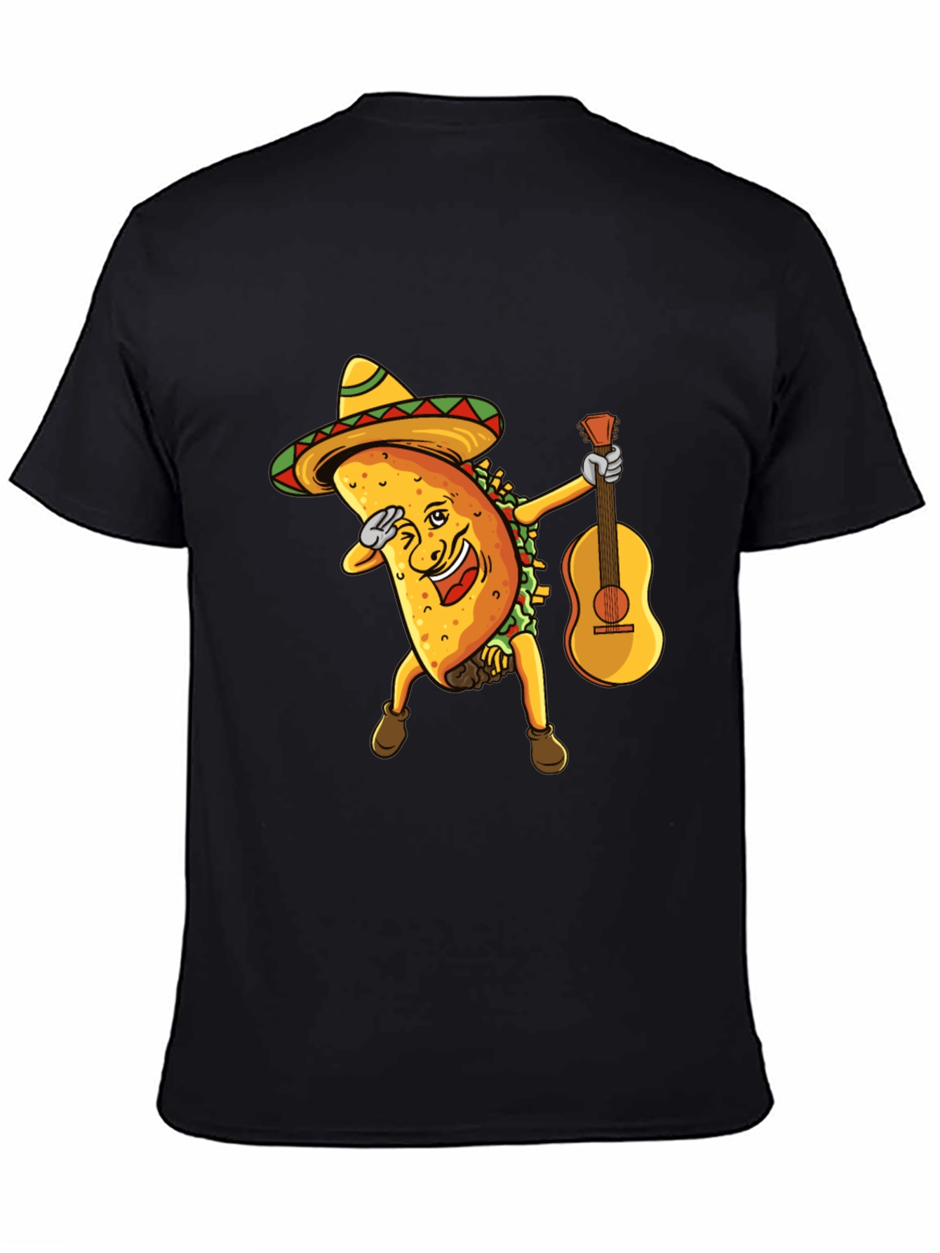 Funny Taco Dabbing with Guitar Graphic Tee
