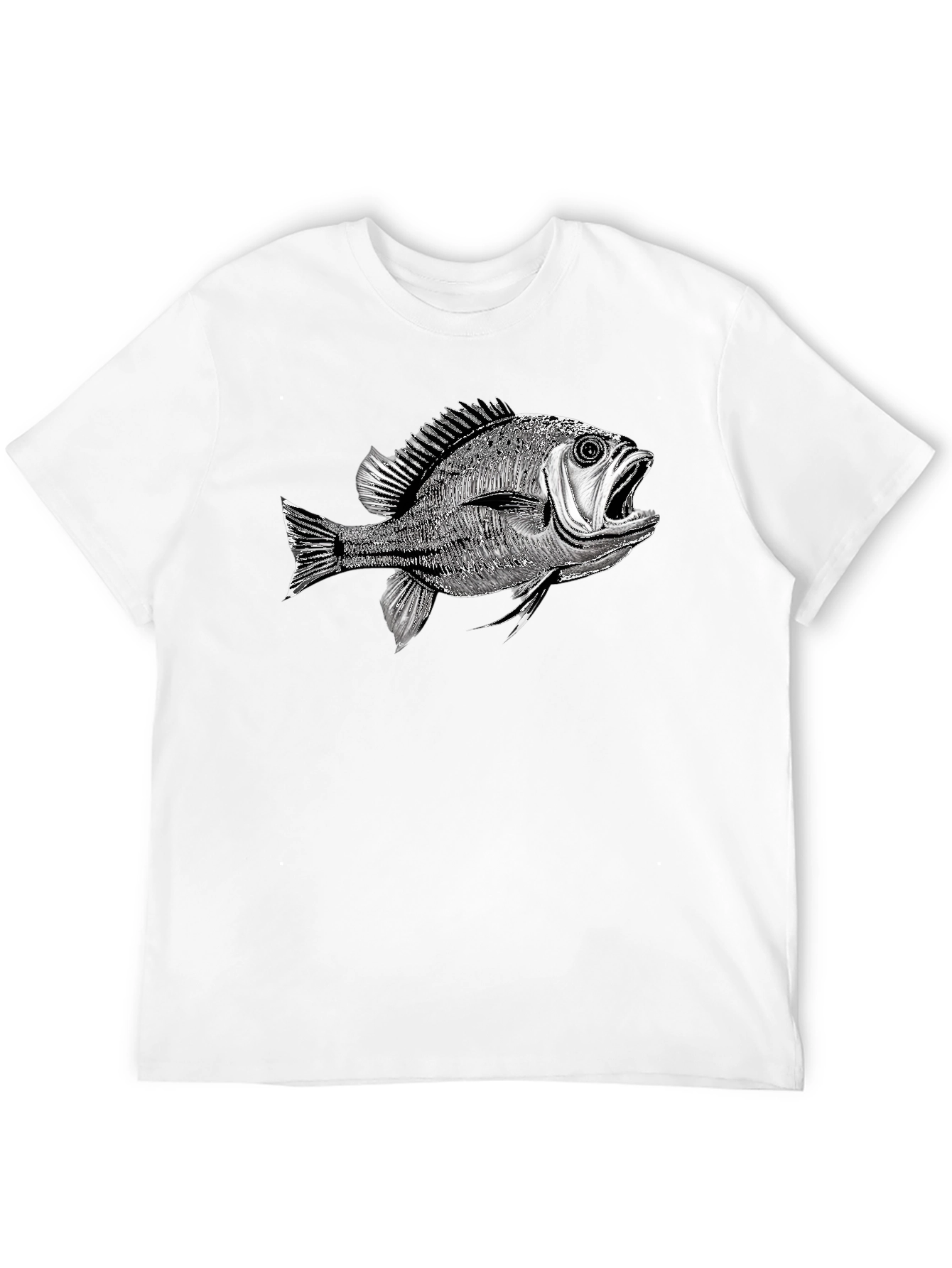 Fish Graphic Black T-Shirt