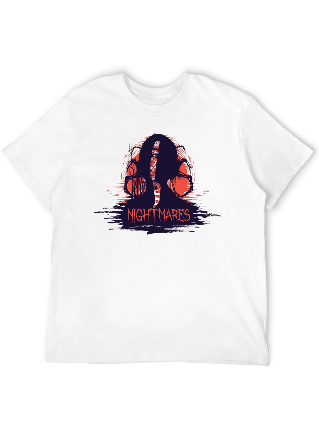 Nightmares Graphic T-Shirt - Horror Theme Tee