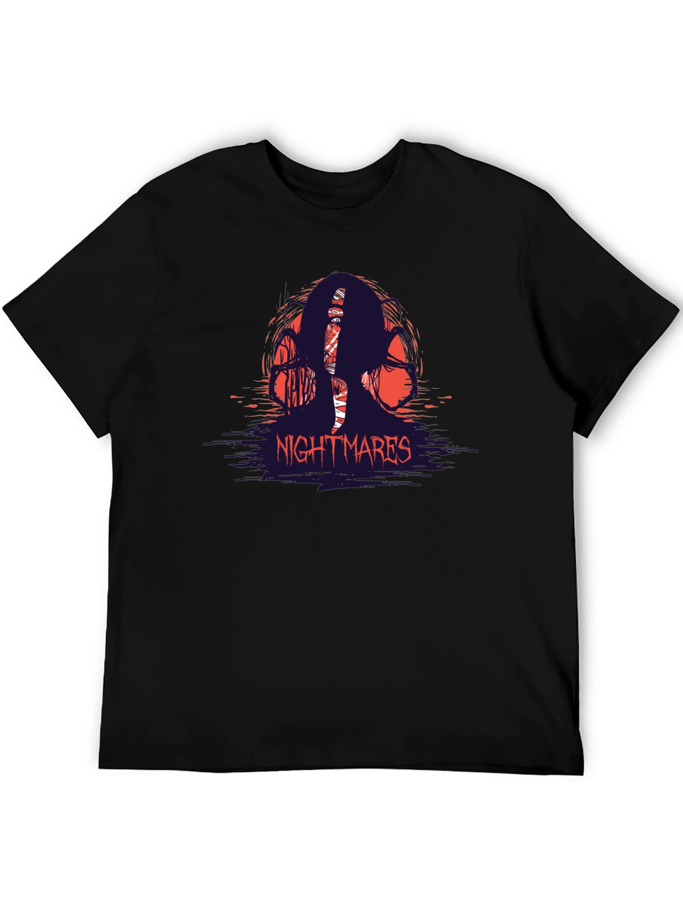 Nightmares Graphic T-Shirt - Horror Theme Tee