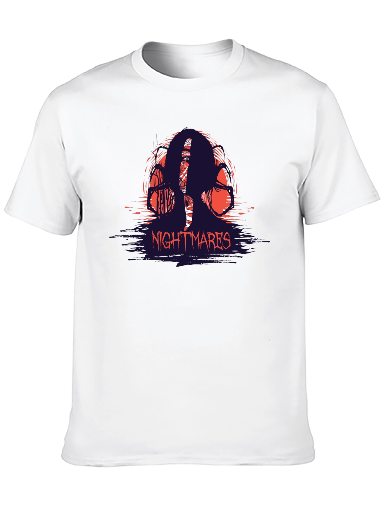 Nightmares Graphic T-Shirt - Horror Theme Tee
