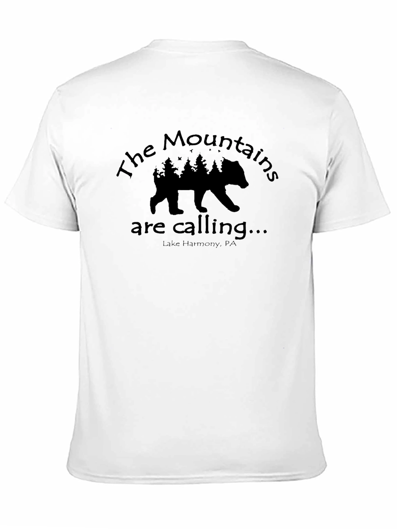 Mountains Calling Bear Graphic Tee