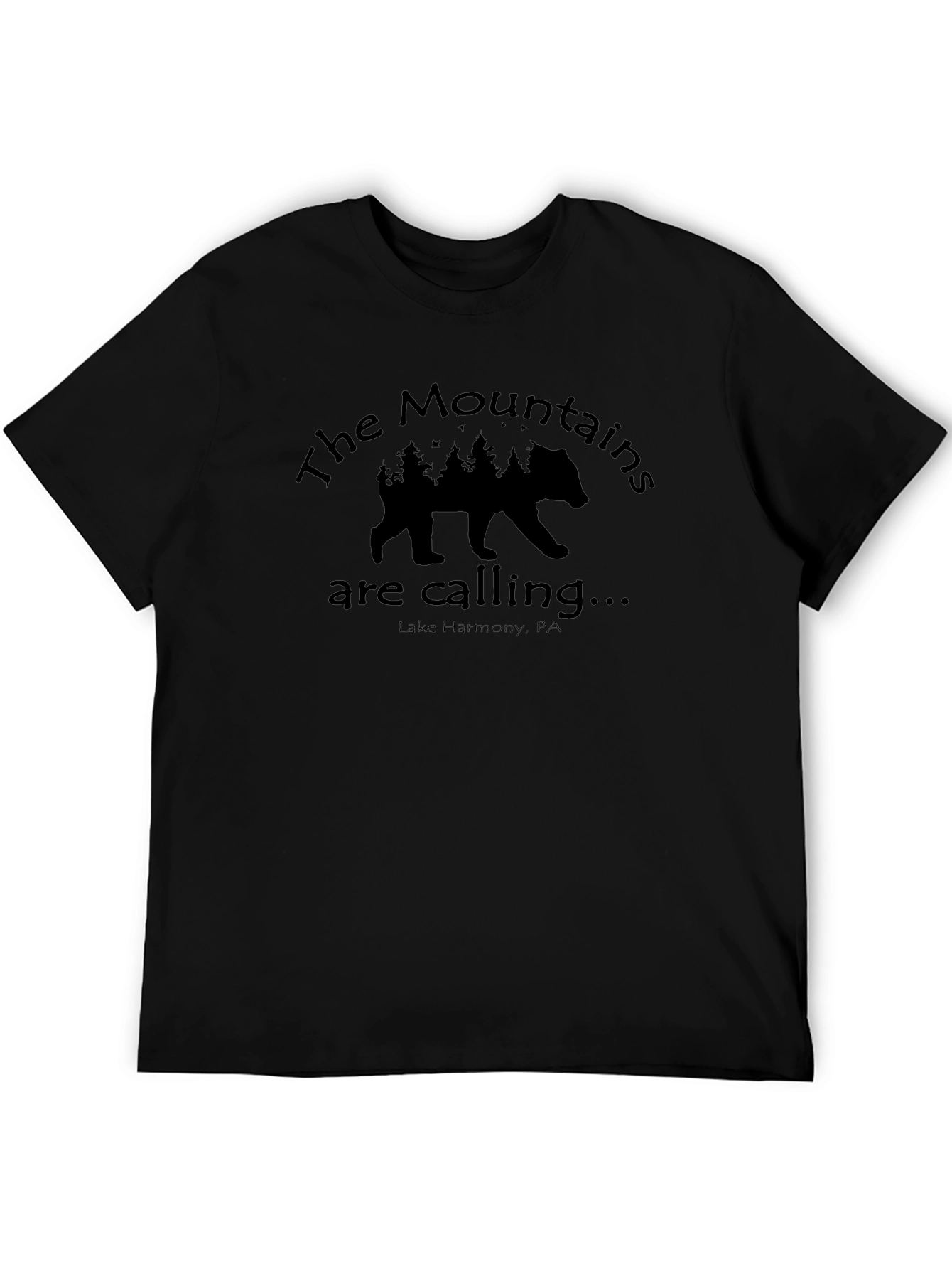 Mountains Calling Bear Graphic Tee
