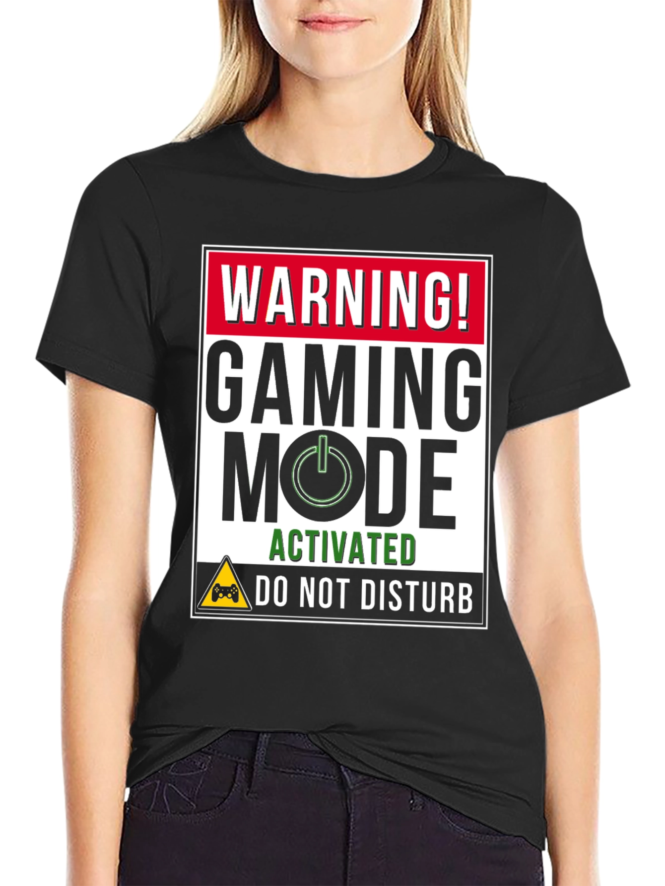 Gaming Mode Activated Black T-Shirt