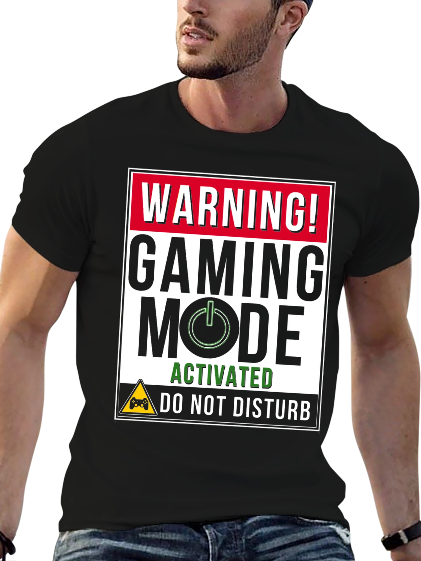 Gaming Mode Activated Black T-Shirt