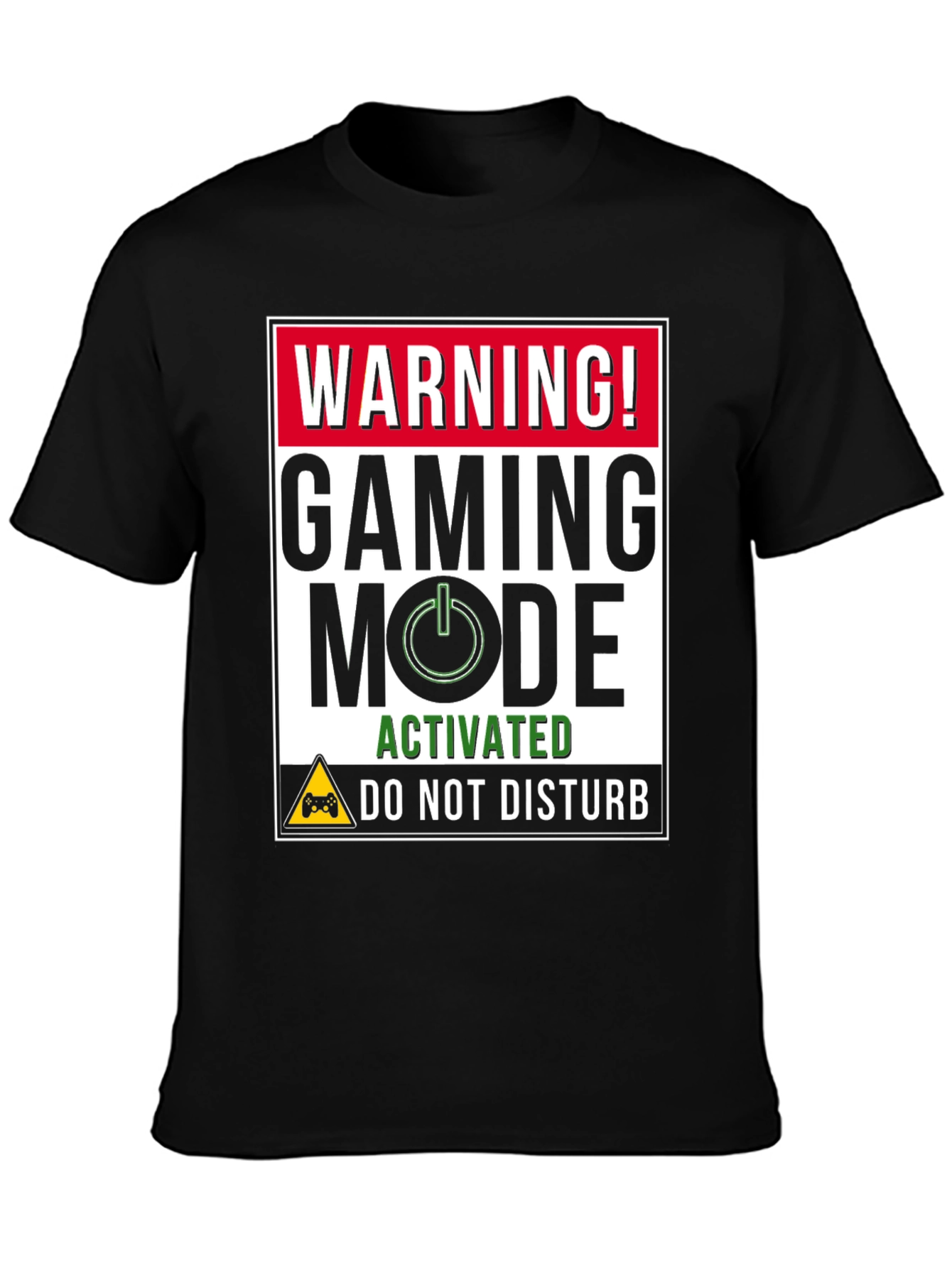 Gaming Mode Activated Black T-Shirt