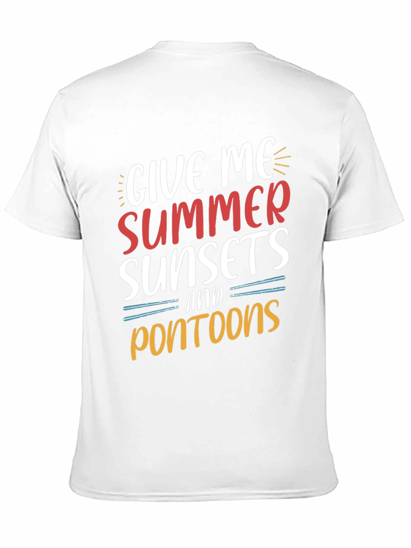 Summer Sunsets & Pontoon Boat T-Shirt