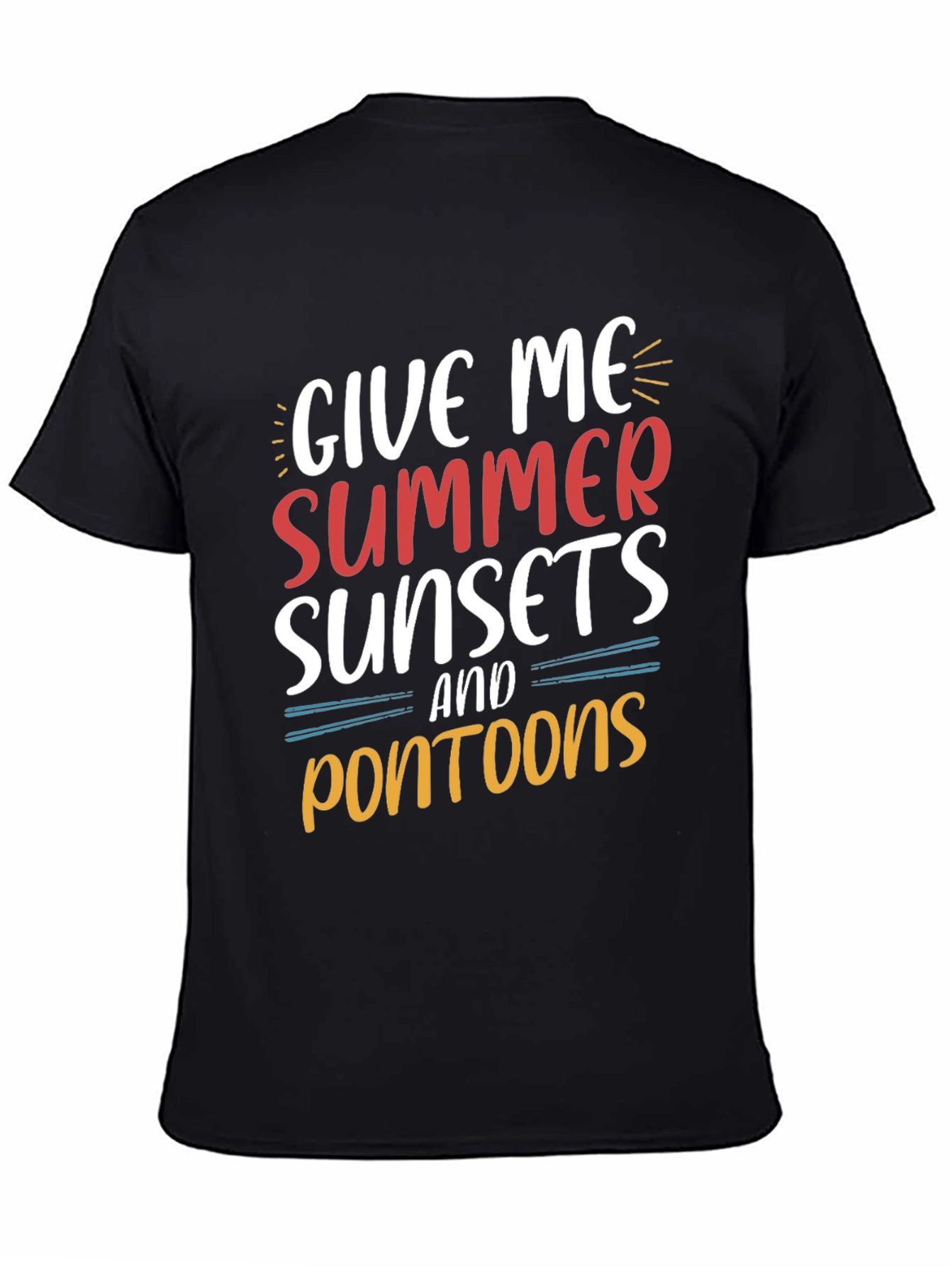 Summer Sunsets & Pontoon Boat T-Shirt