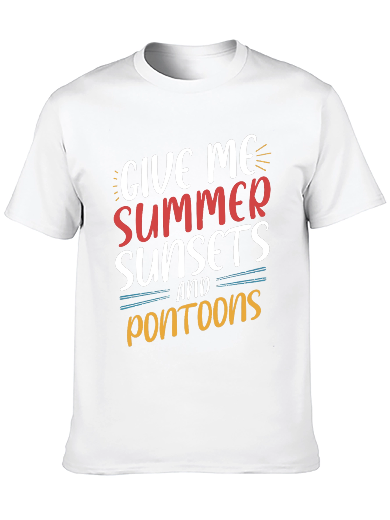 Summer Sunsets & Pontoon Boat T-Shirt