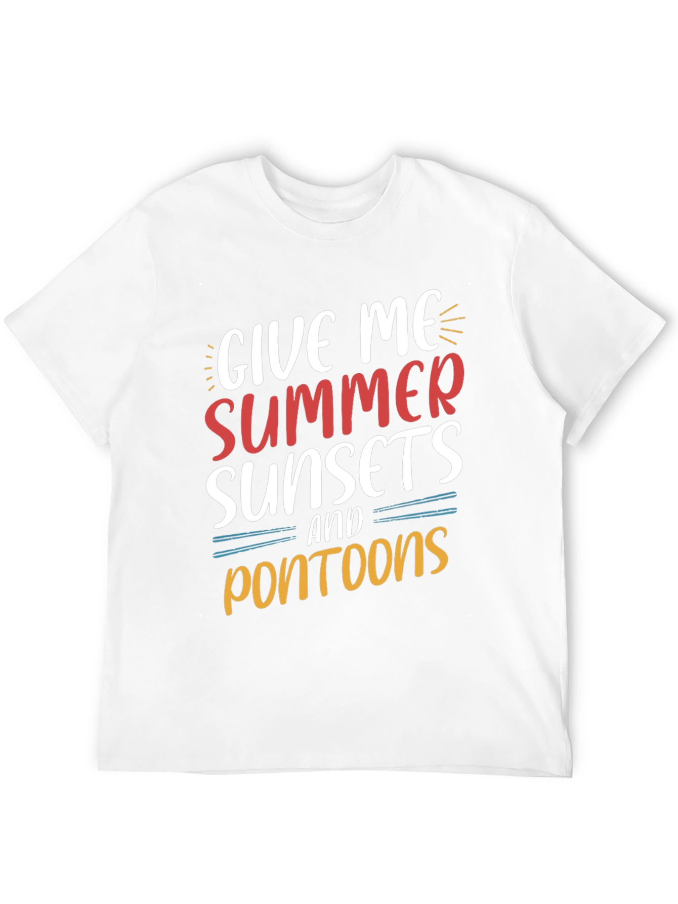 Summer Sunsets & Pontoon Boat T-Shirt