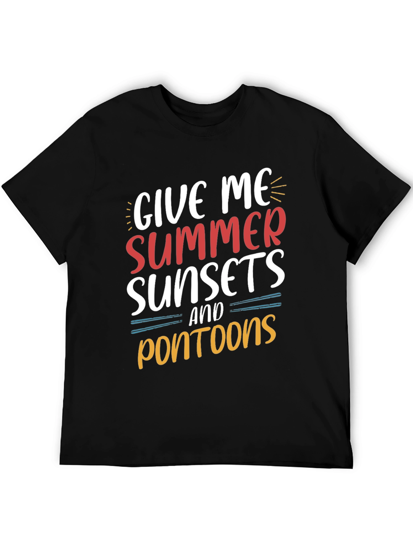 Summer Sunsets & Pontoon Boat T-Shirt