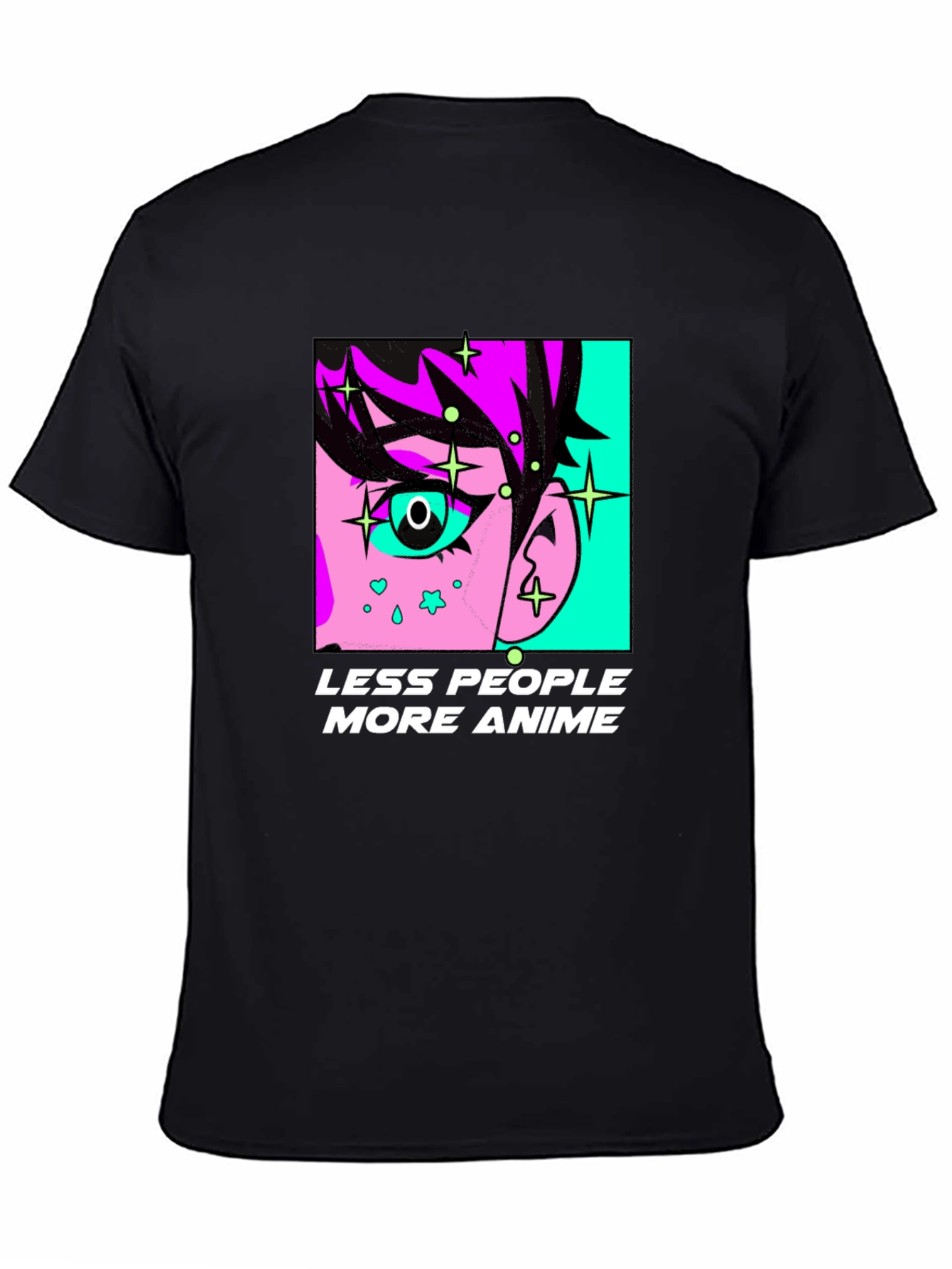 Anime Graphic Tee - Less People More Anime