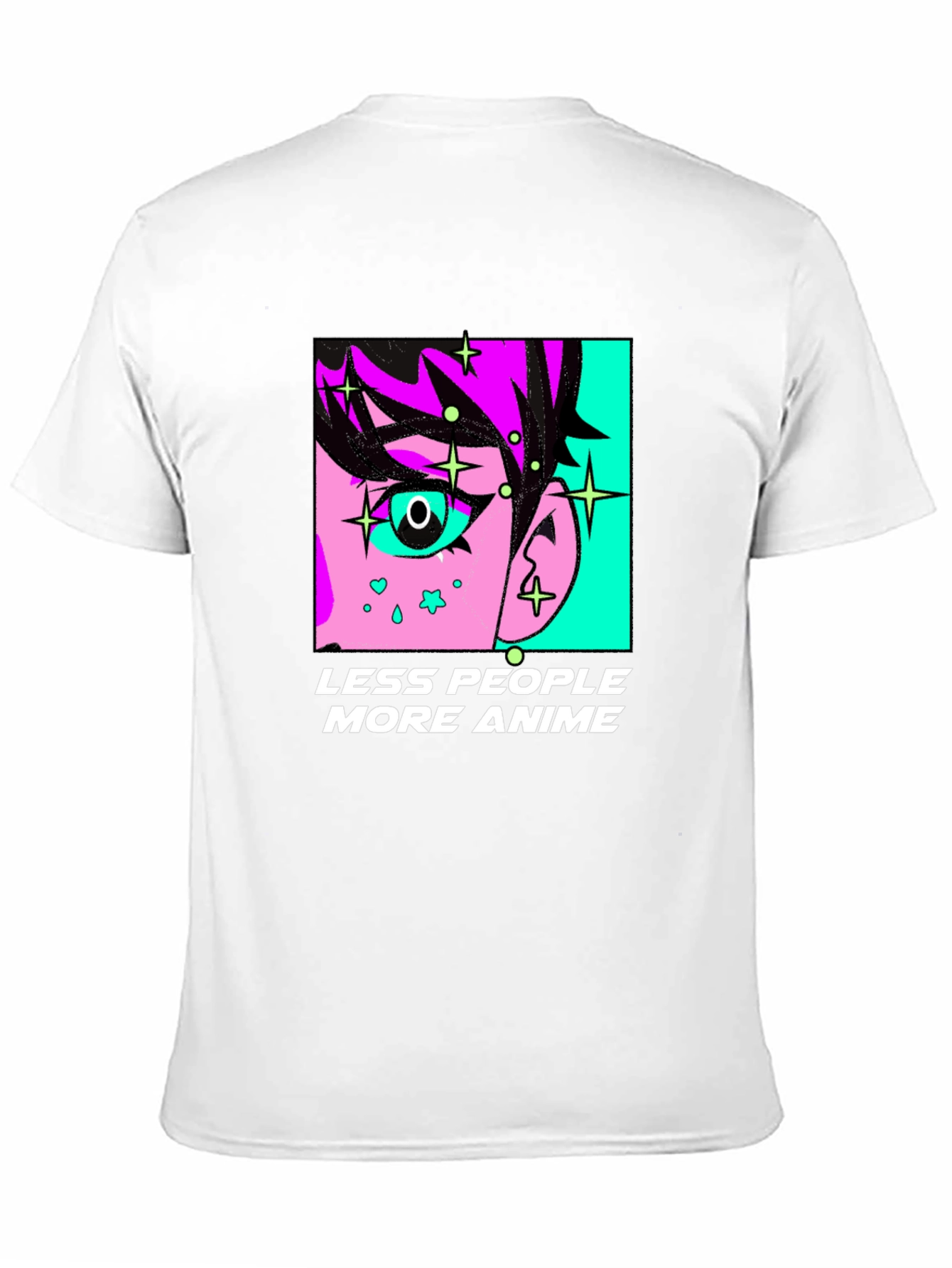 Anime Graphic Tee - Less People More Anime