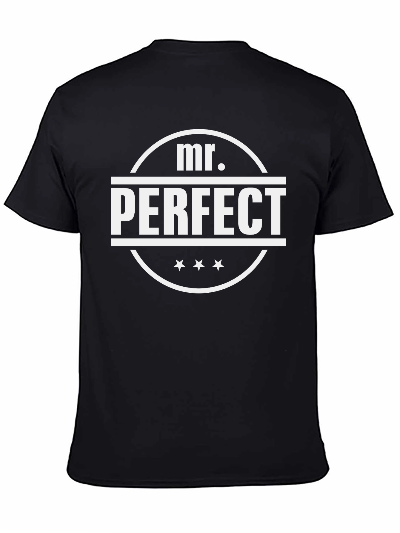 Mr. Perfect Black T-Shirt