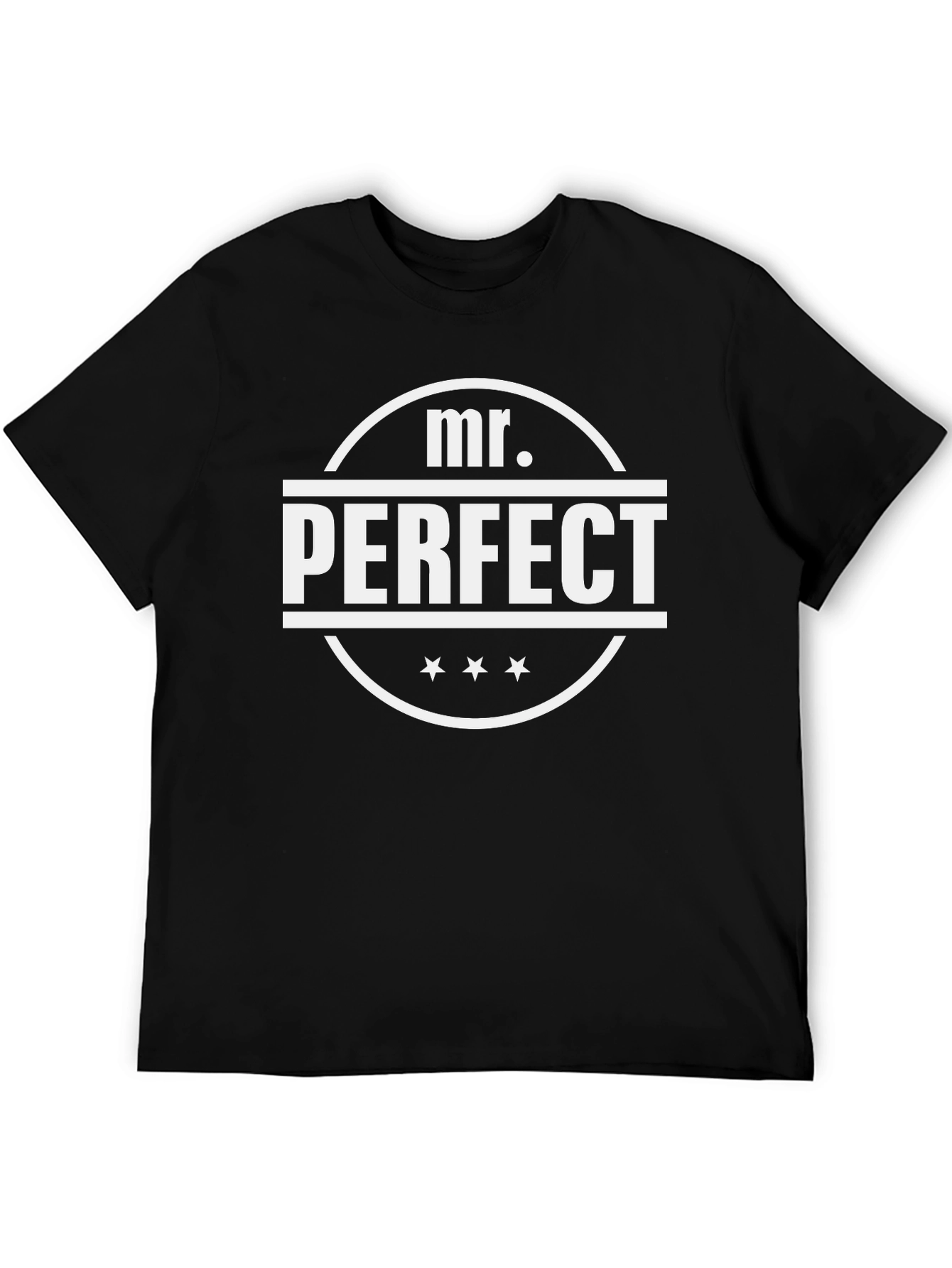 Mr. Perfect Black T-Shirt