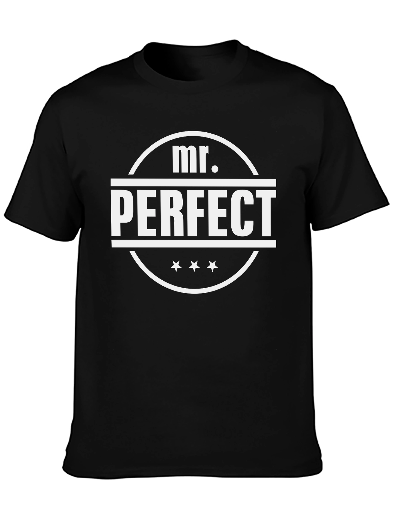 Mr. Perfect Black T-Shirt