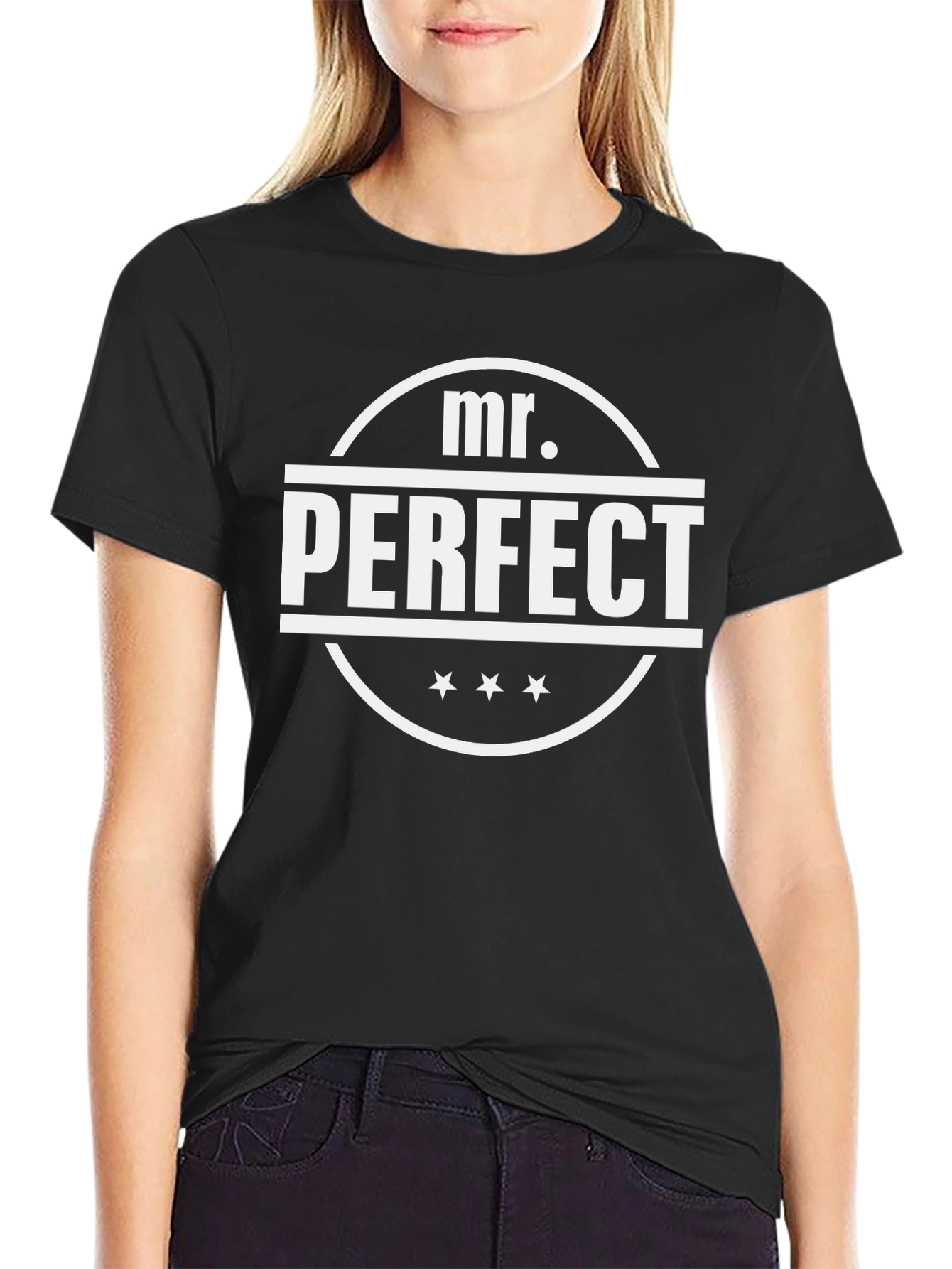 Mr. Perfect Black T-Shirt