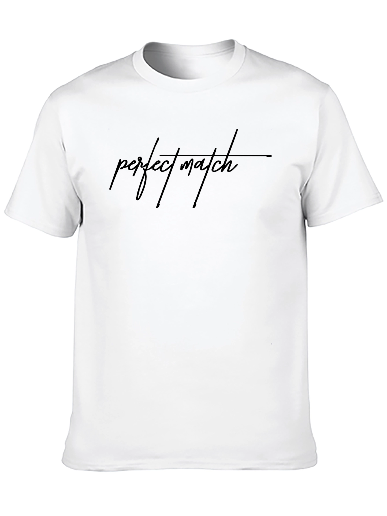 Perfect Match Black Graphic Tee