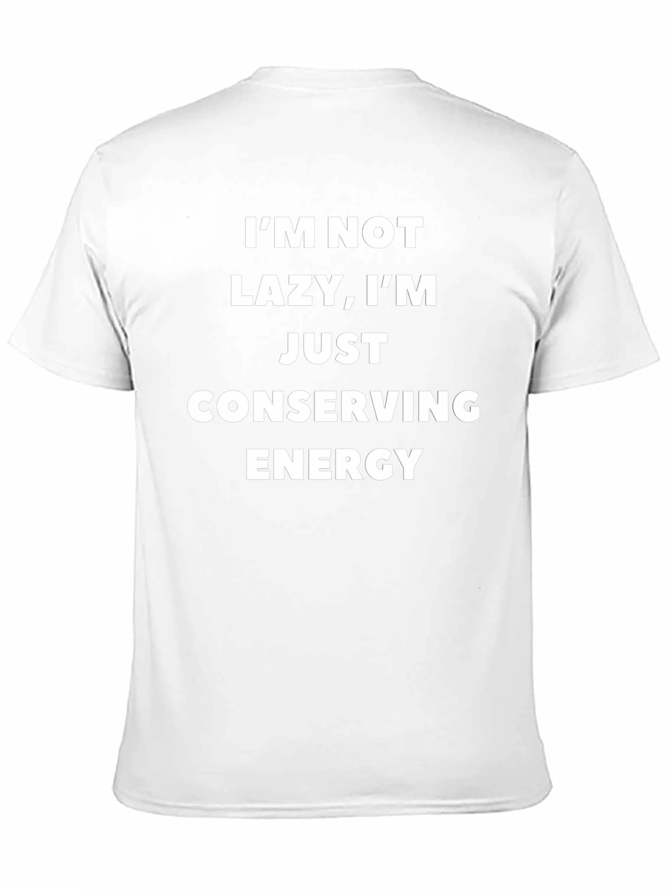 Conserving Energy Graphic Tee - Black Casual Cotton T-Shirt