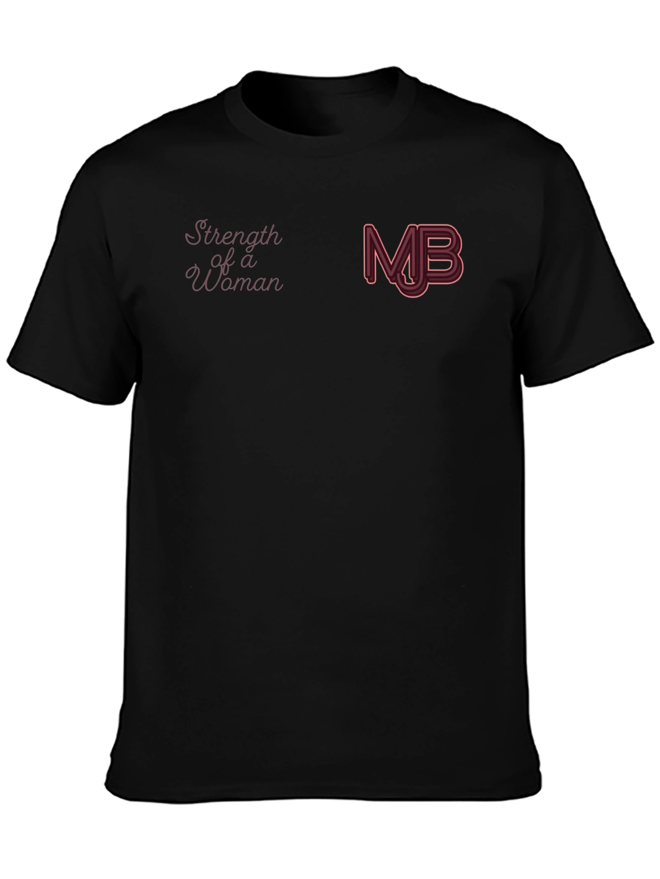 Strength of a Woman Black Graphic Tee