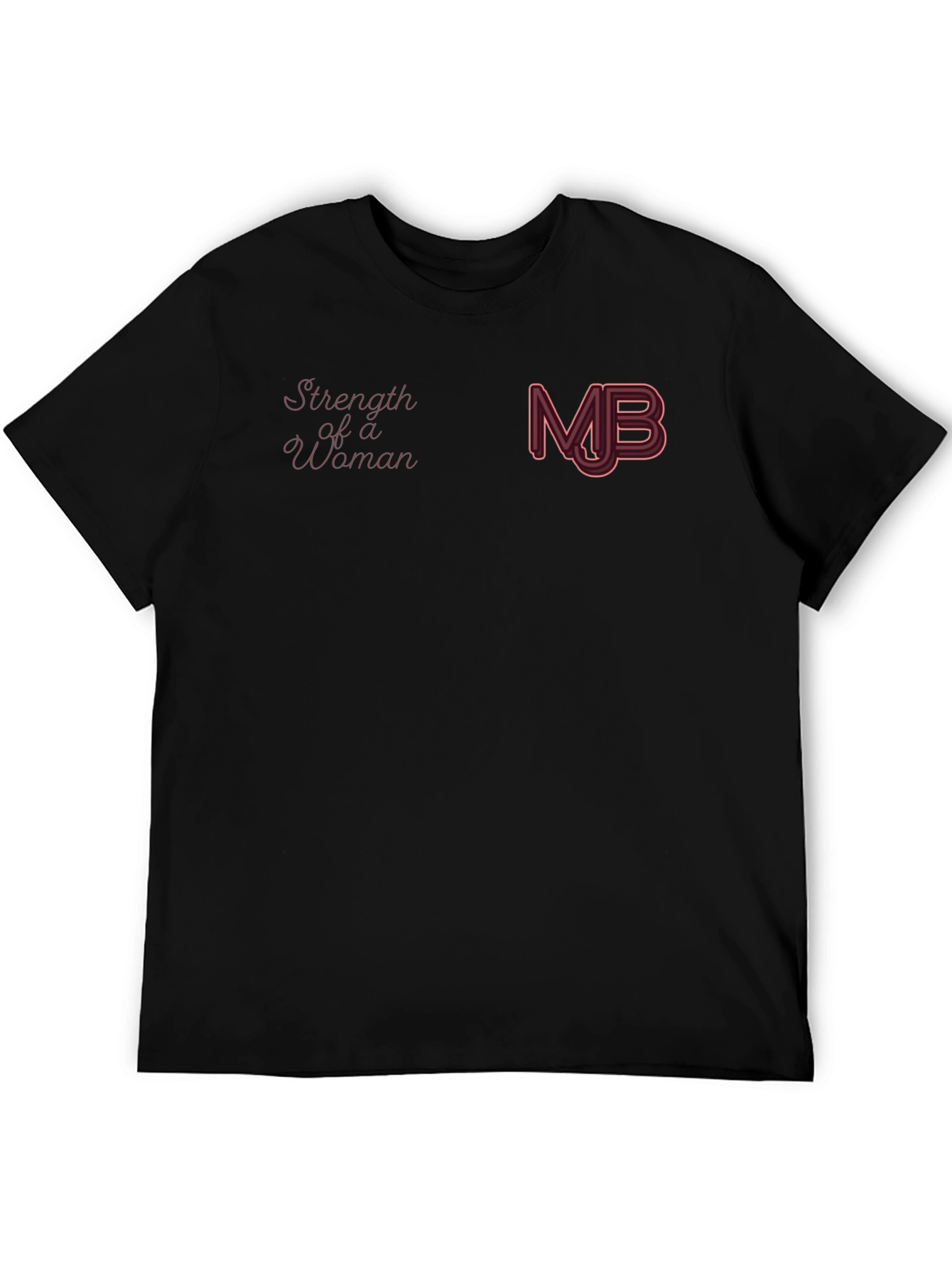 Strength of a Woman Black Graphic Tee