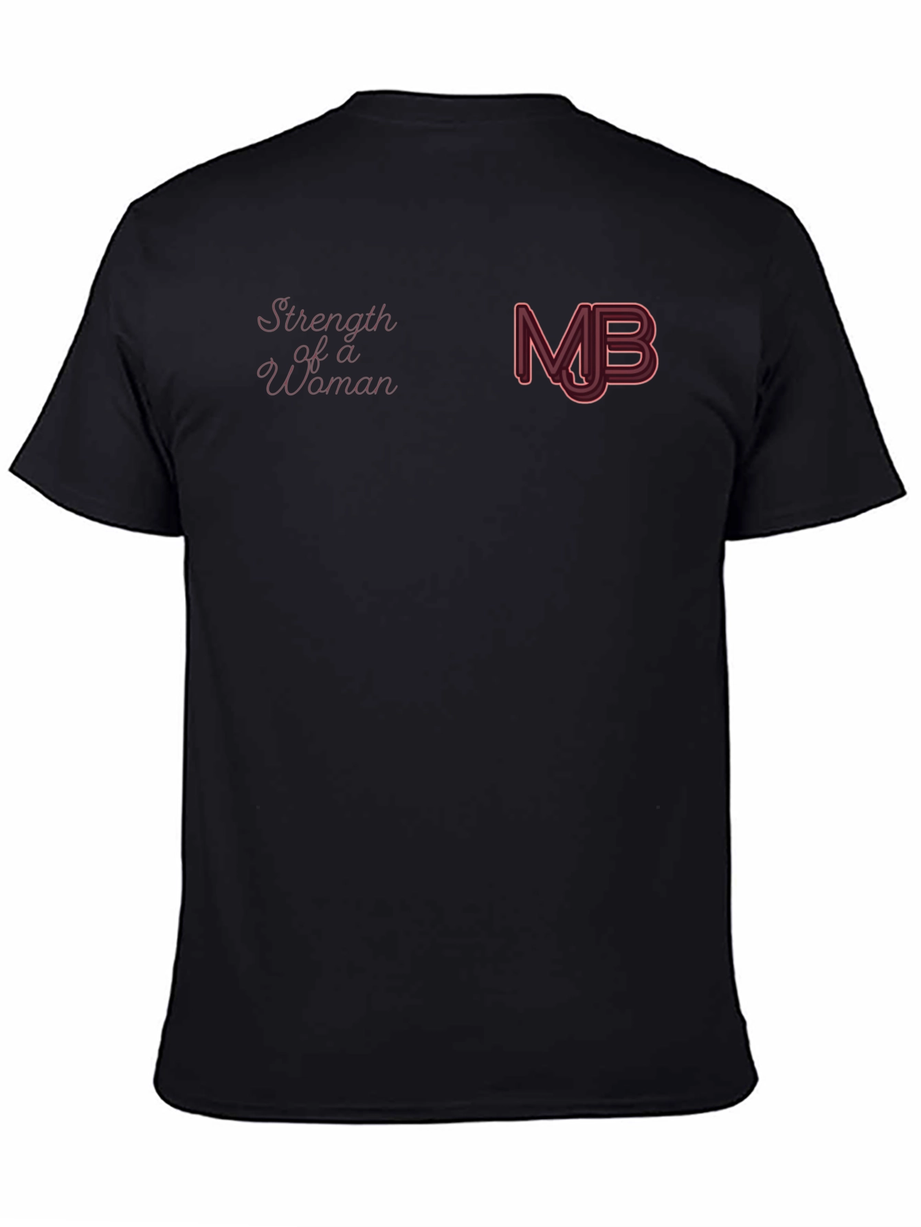 Strength of a Woman Black Graphic Tee